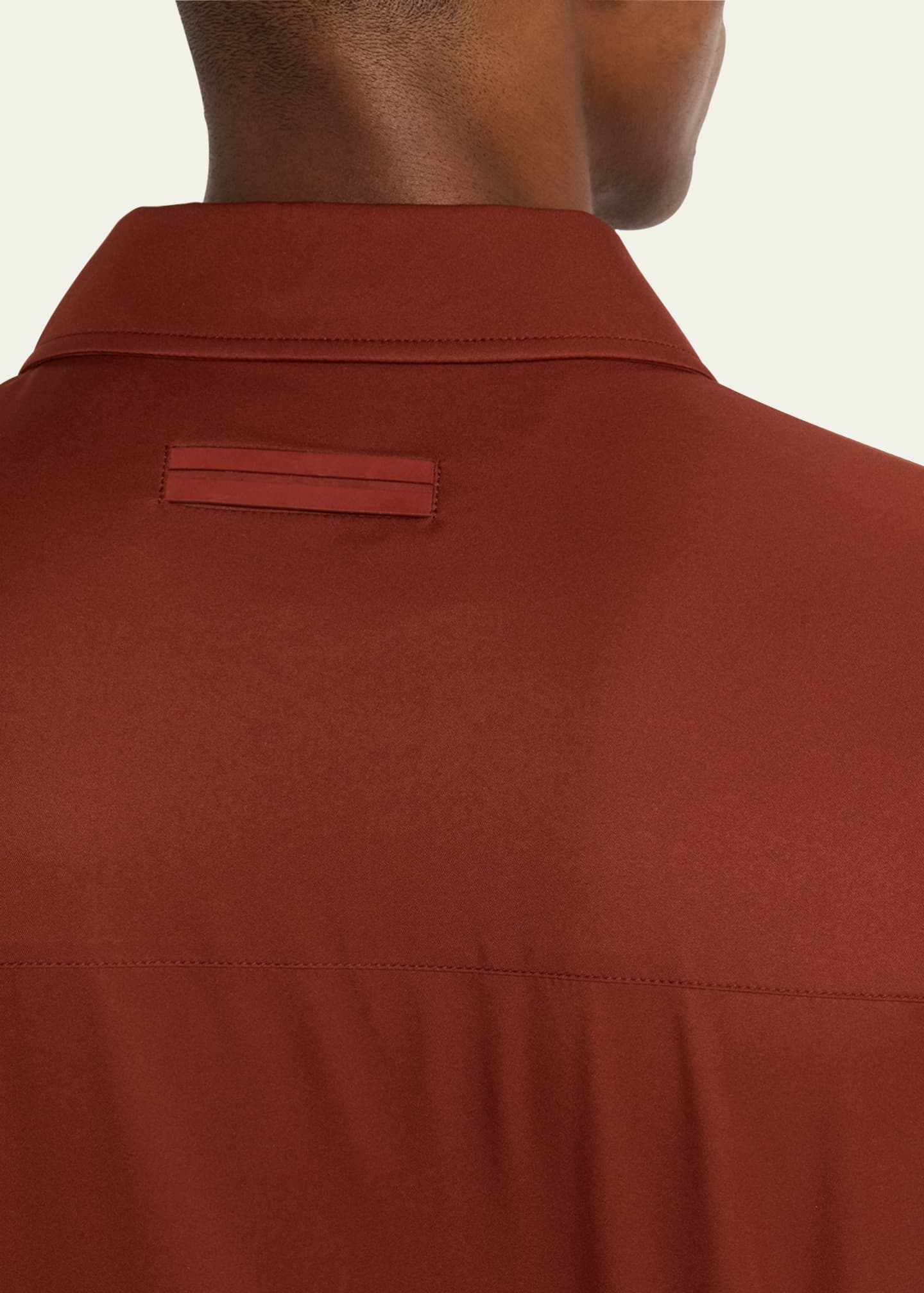 ZEGNA Men's Microfiber Full-Zip Blouson Image 5 of 5
