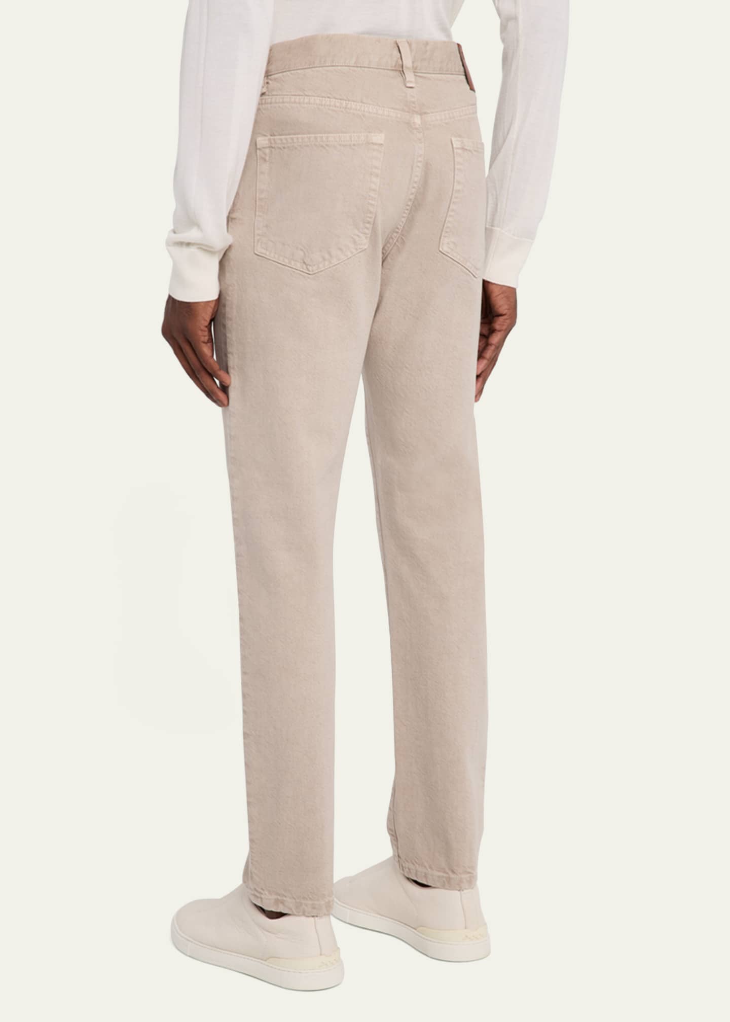 ZEGNA Men's 5-Pocket Colored Denim Pants Image 3 of 5