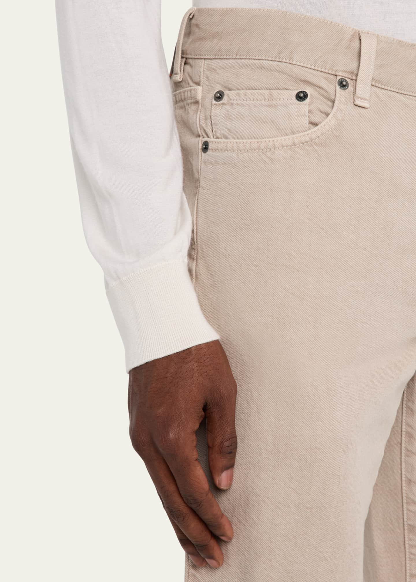 ZEGNA Men's 5-Pocket Colored Denim Pants Image 5 of 5