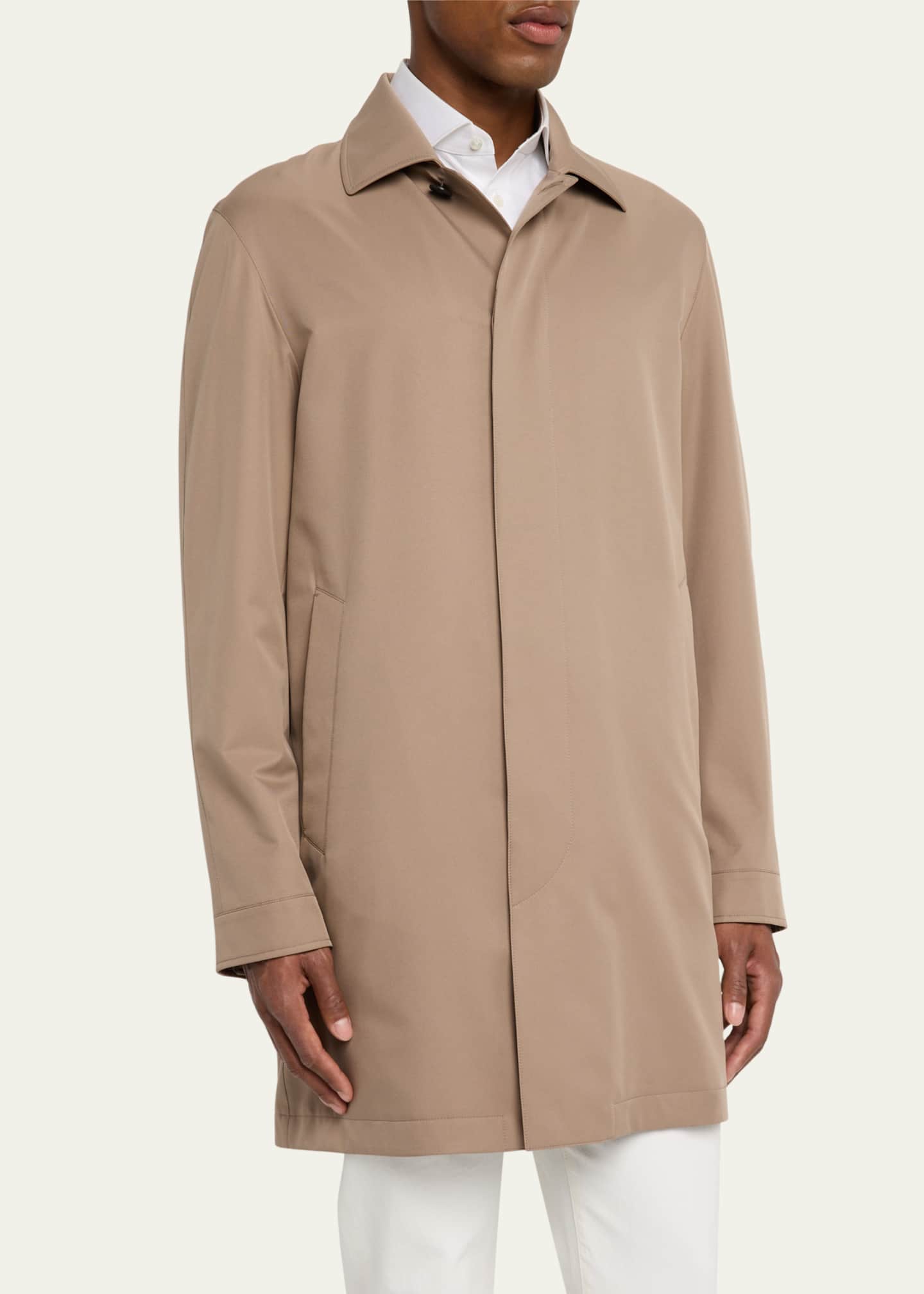 ZEGNA Men's Microfiber Raincoat Image 4 of 5