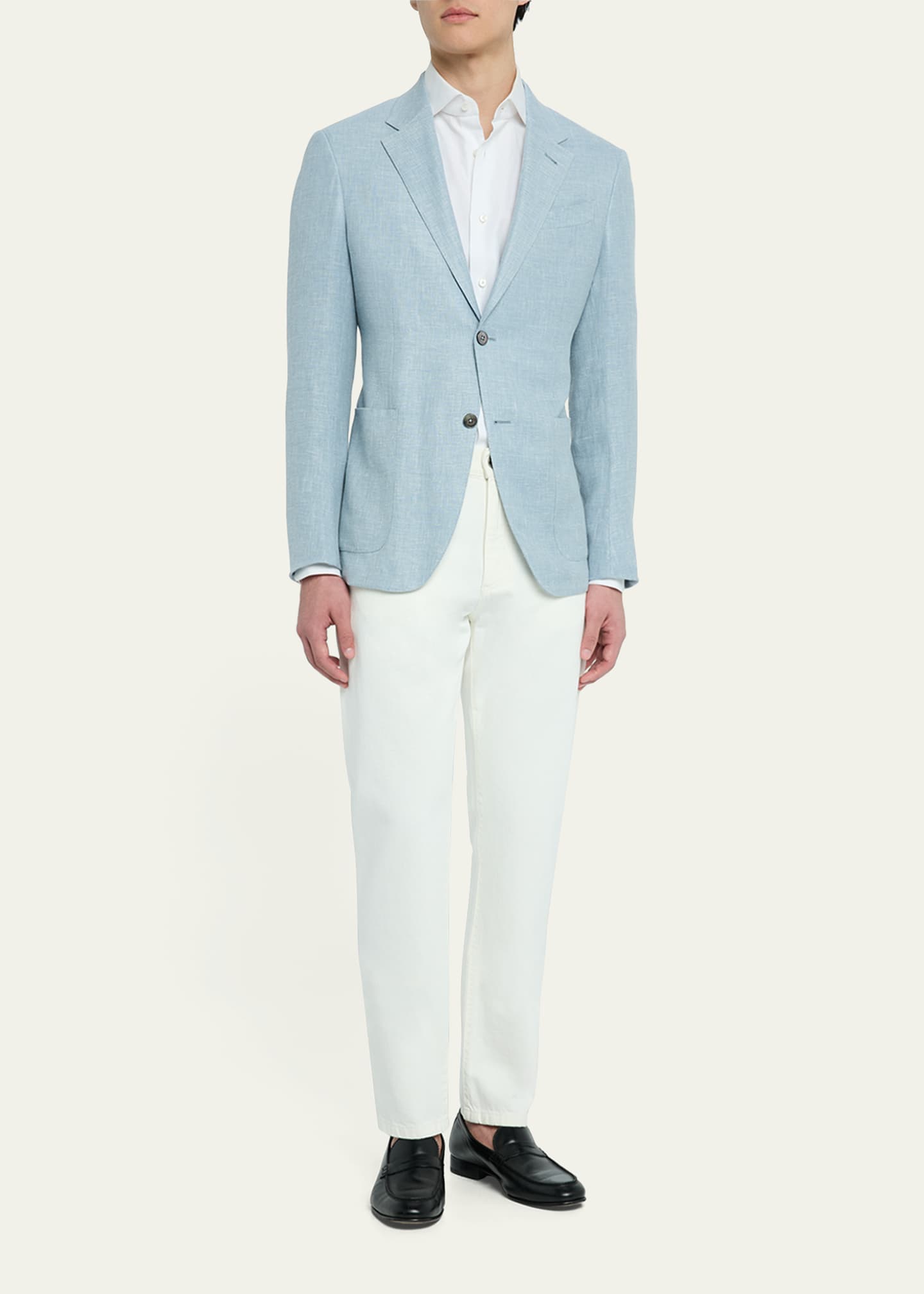 ZEGNA Men's Slim Denim Five-Pocket Pants Image 2 of 5