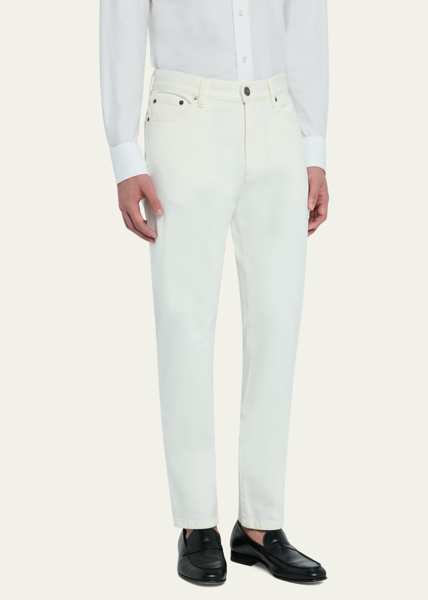 ZEGNA Men's Slim Denim Five-Pocket Pants Image 4 of 5