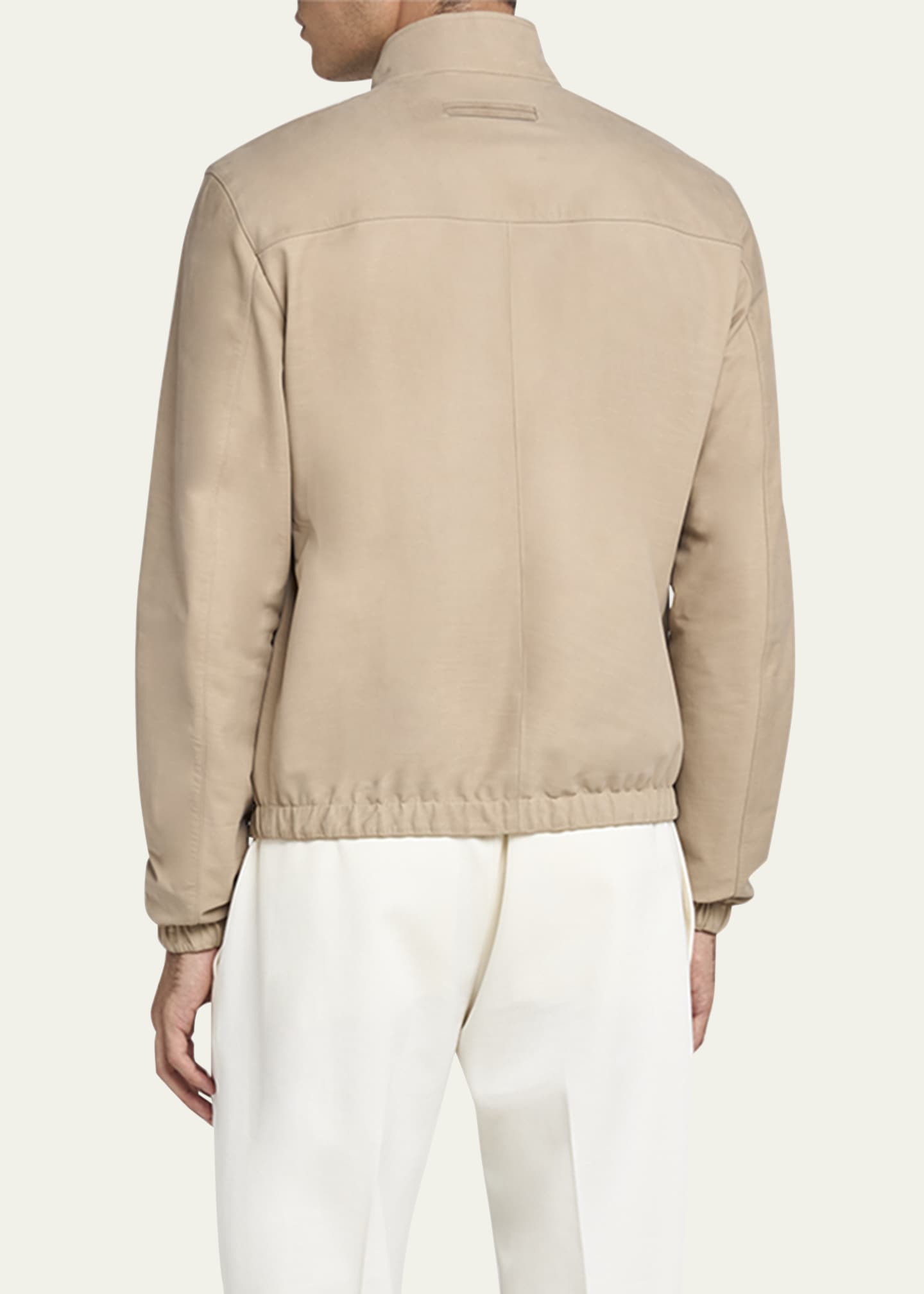 ZEGNA Men's Reversible Nubuck Full-Zip Blouson Image 3 of 5