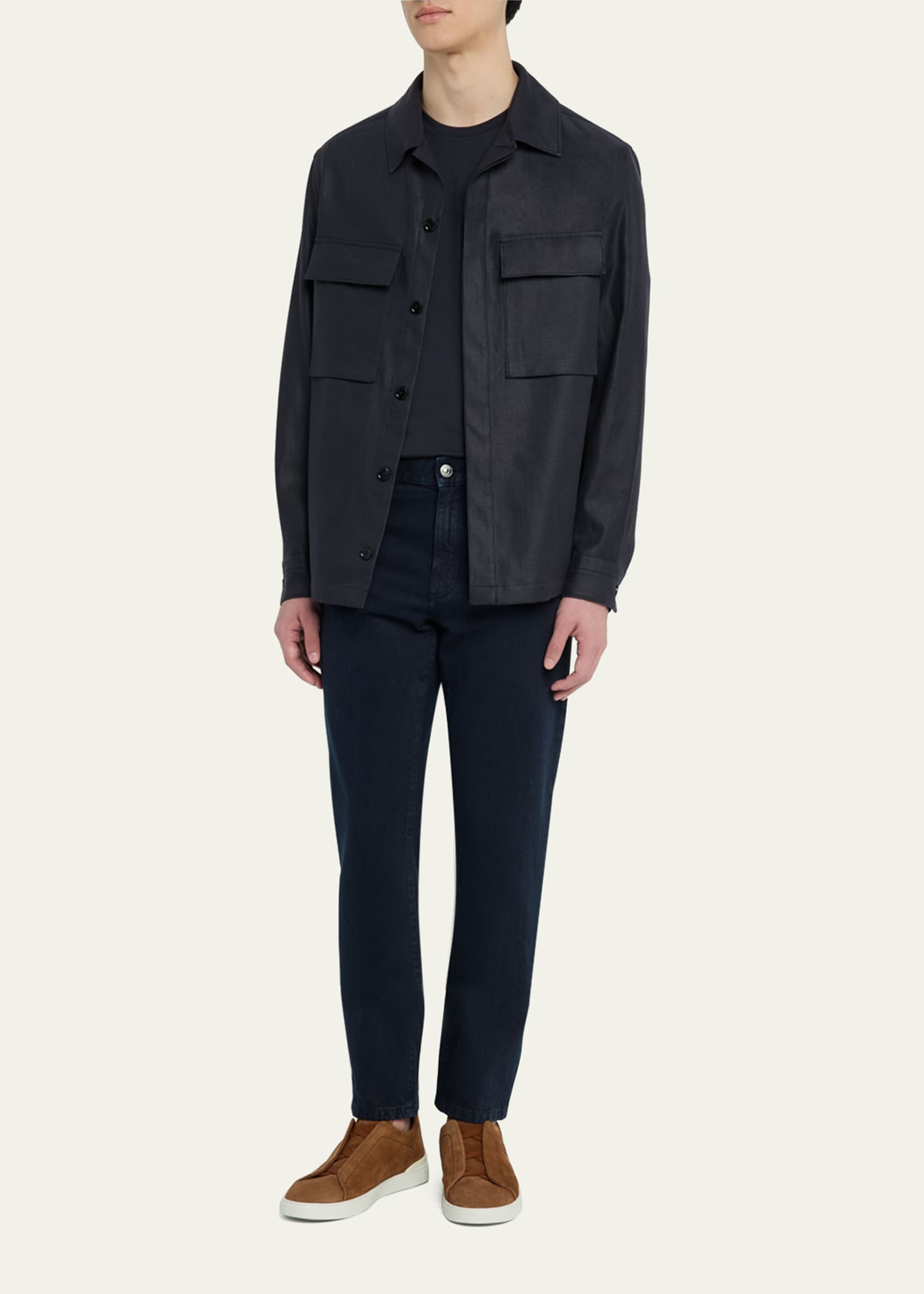 ZEGNA Men's 5-Pocket Denim Pants Image 2 of 5