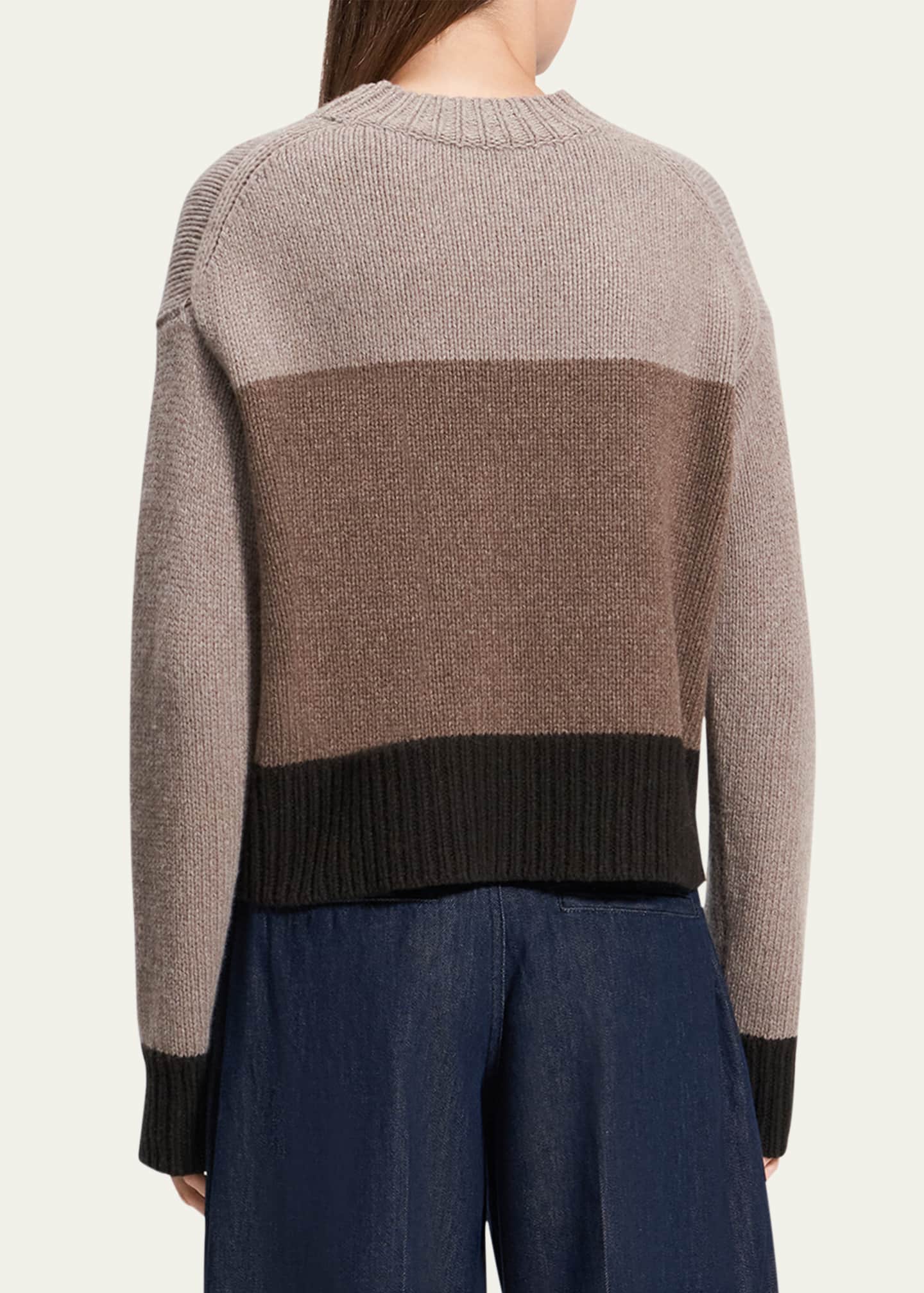 Theory Color-Block Crewneck Sweater Image 2 of 3