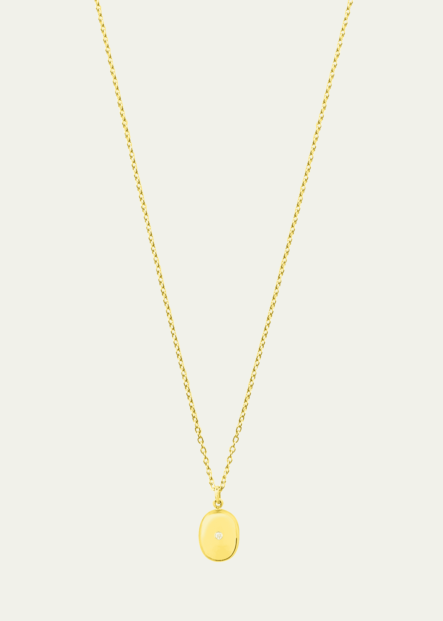 PATTARAPHAN Baby Diamond Locket Necklace in 14K Yellow Gold, 22"L Image 3 of 4