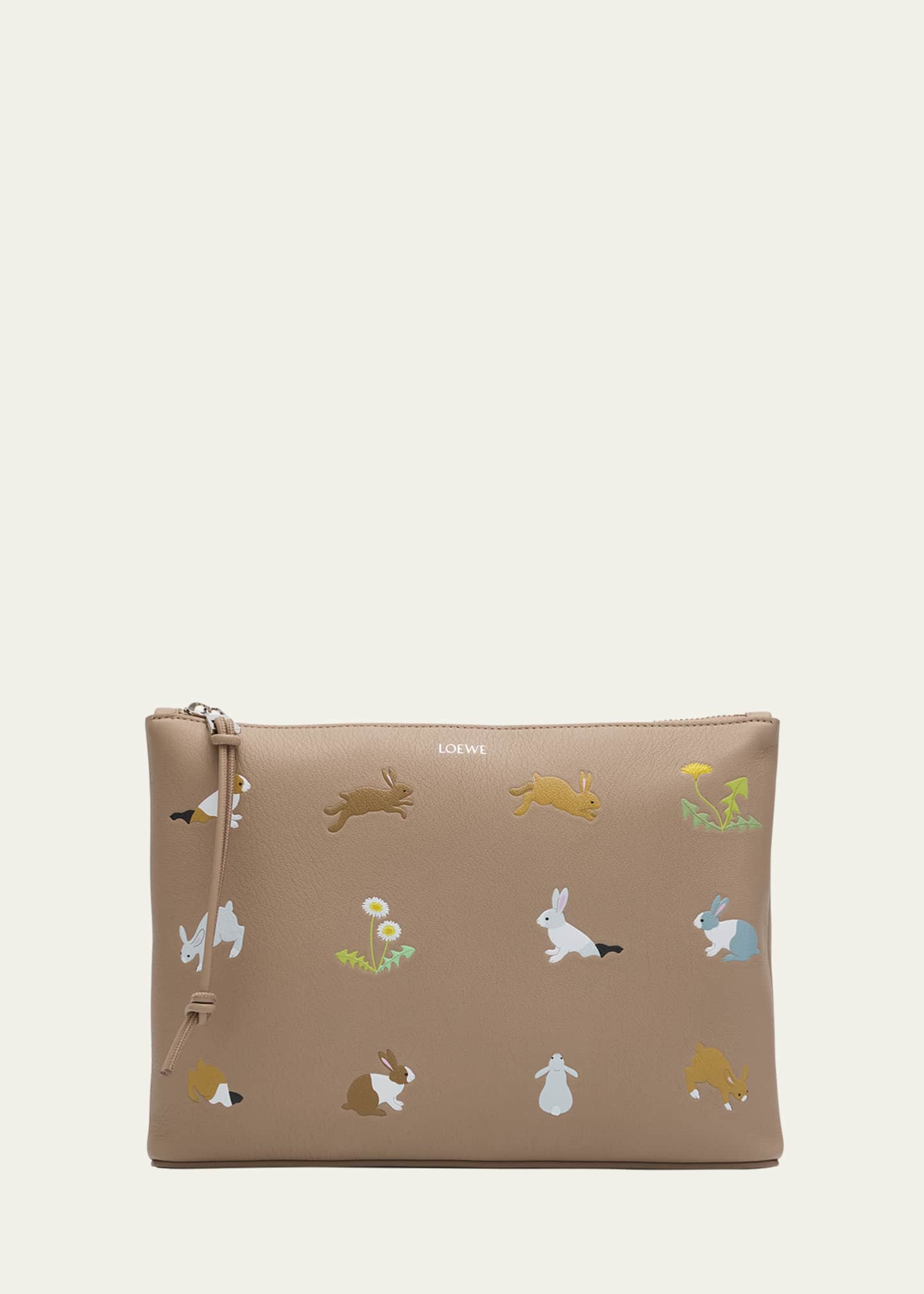 Loewe | LOEWE x Suna Fujita Bunnies Printed Pouch Bag Loewe | LOEWE x Suna Fujita Bunnies Printed Pouch Bag