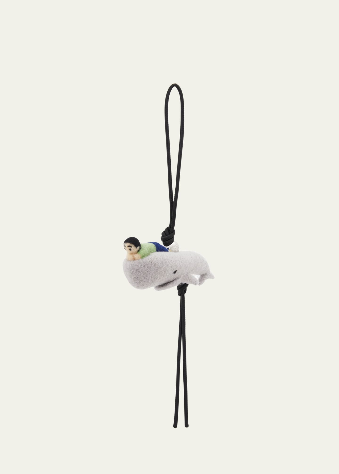 Loewe x Suna Fujita Kid with Whale Charm in Leather and Wool Image 1 of 2