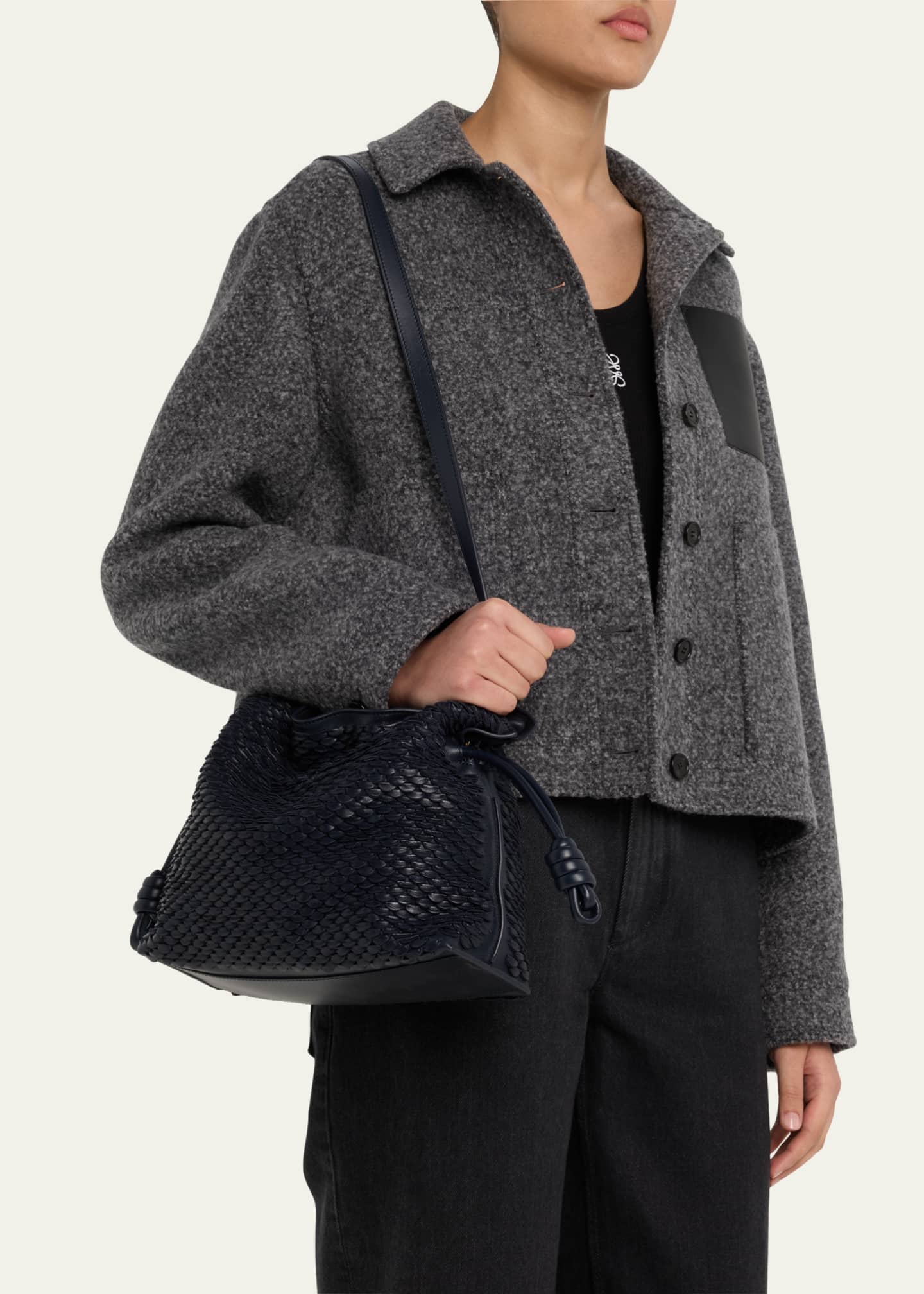 Loewe Flamenco Scales Napa Lambskin Clutch Bag Image 2 of 6