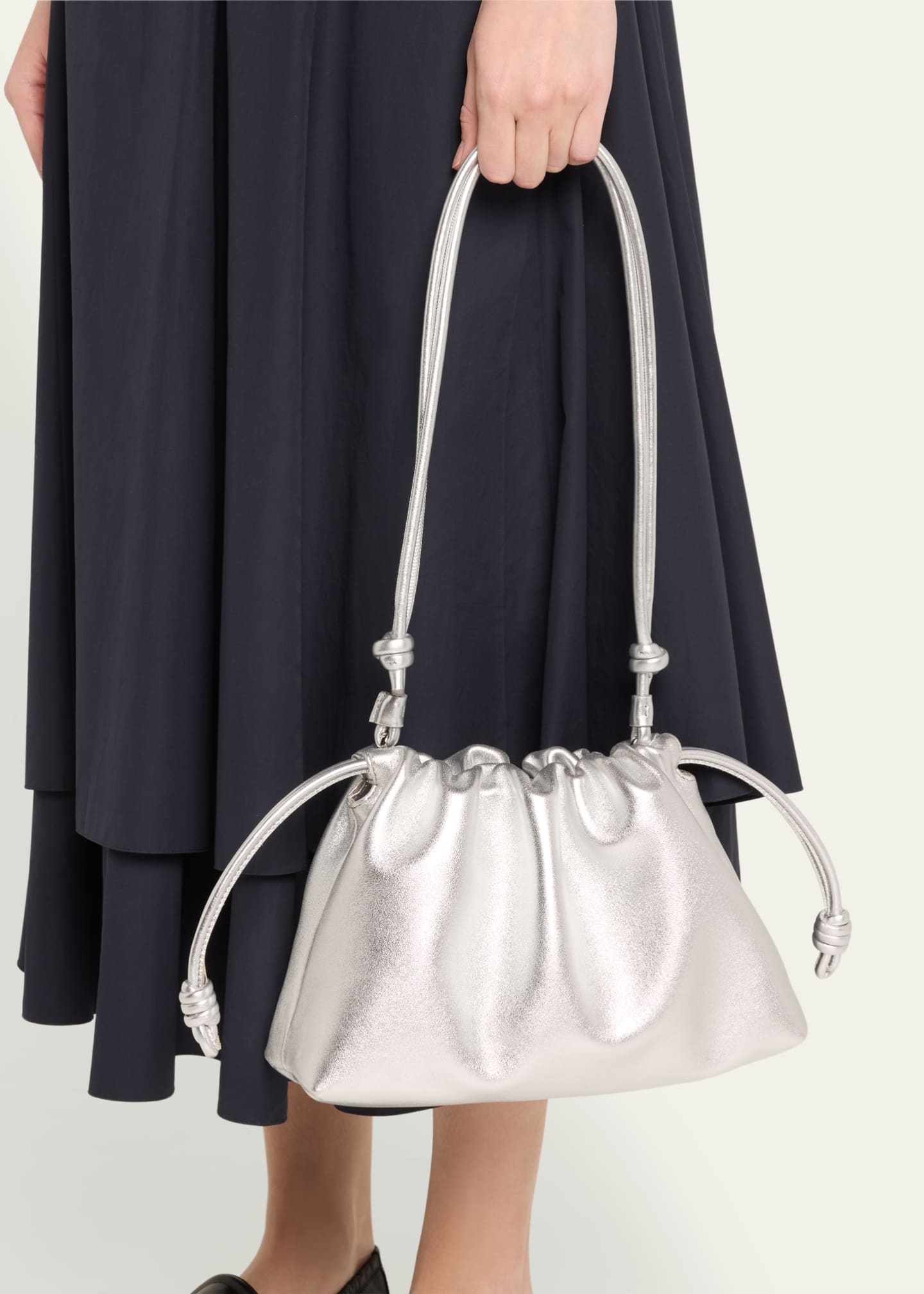 Loewe Flamenco Metallic Leather Shoulder Bag Image 2 of 6