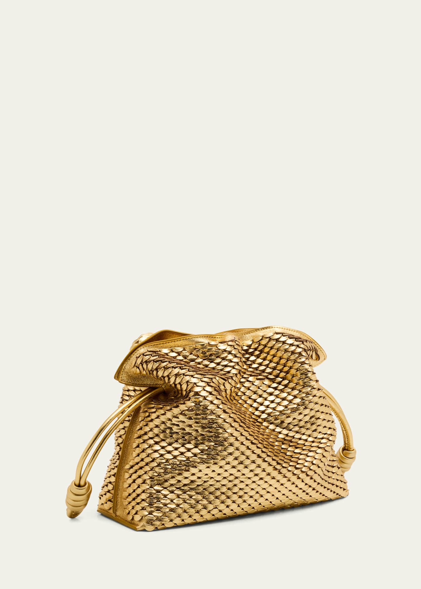 Loewe Flamenco Clutch Bag in Scales Metallic Leather Image 3 of 6