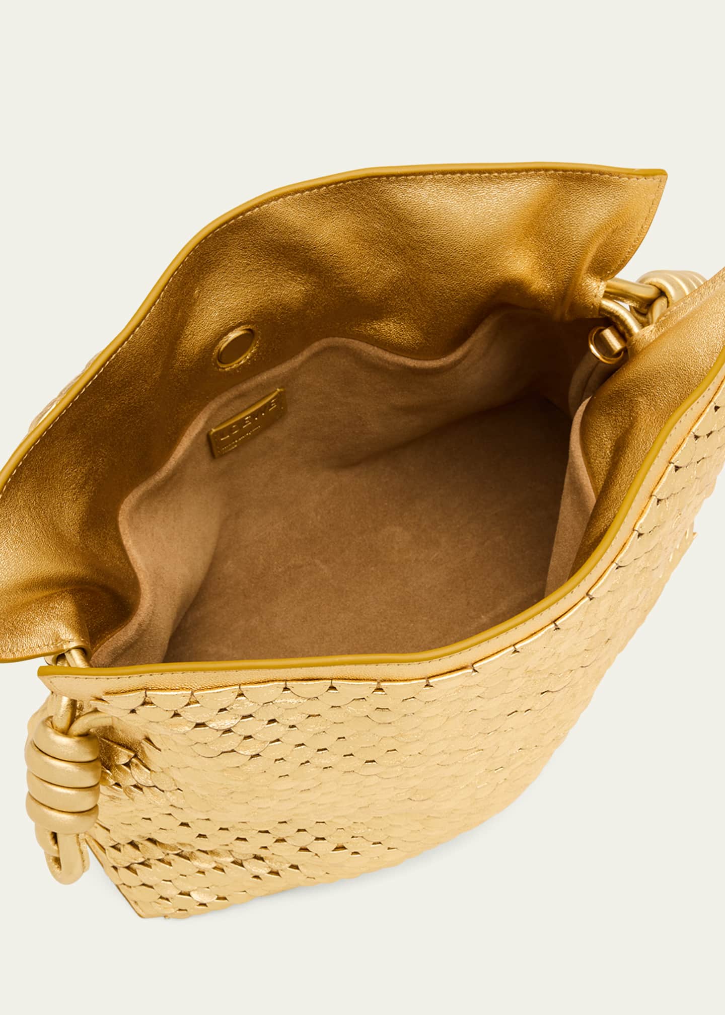 Loewe Flamenco Clutch Bag in Scales Metallic Leather Image 4 of 6