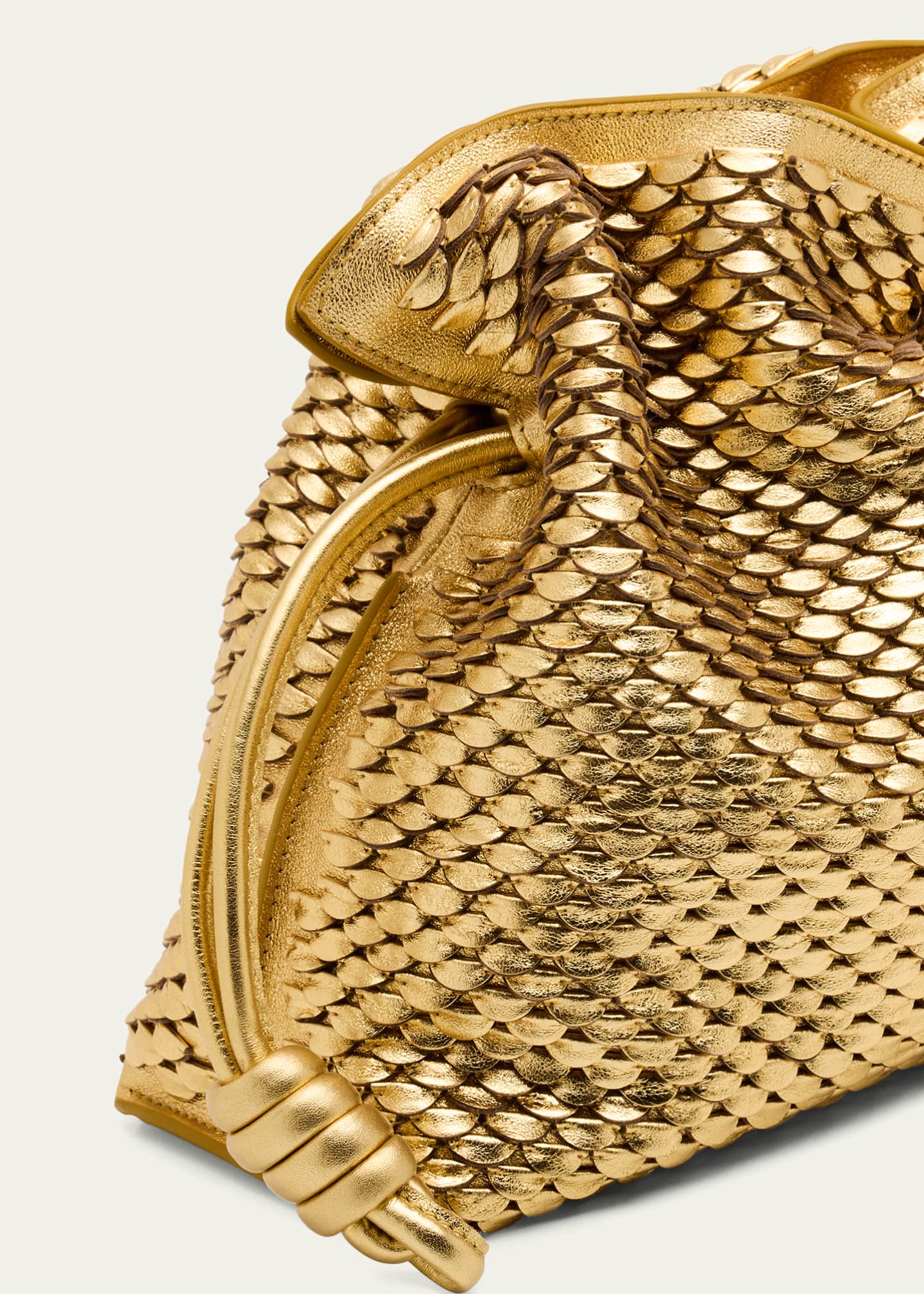 Loewe Flamenco Clutch Bag in Scales Metallic Leather Image 6 of 6