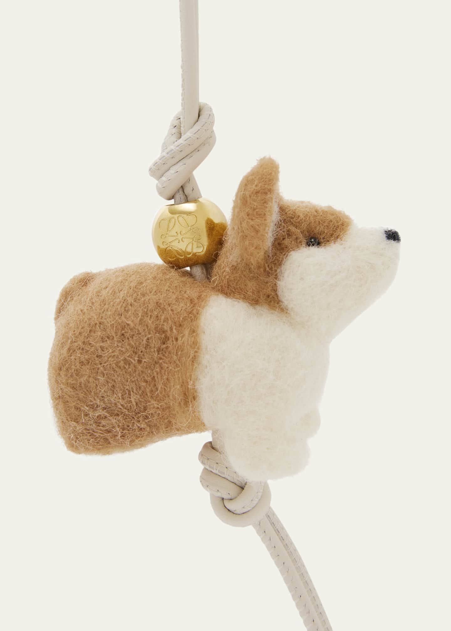 Loewe Corgi Charm in Leather and Wool Image 2 of 2