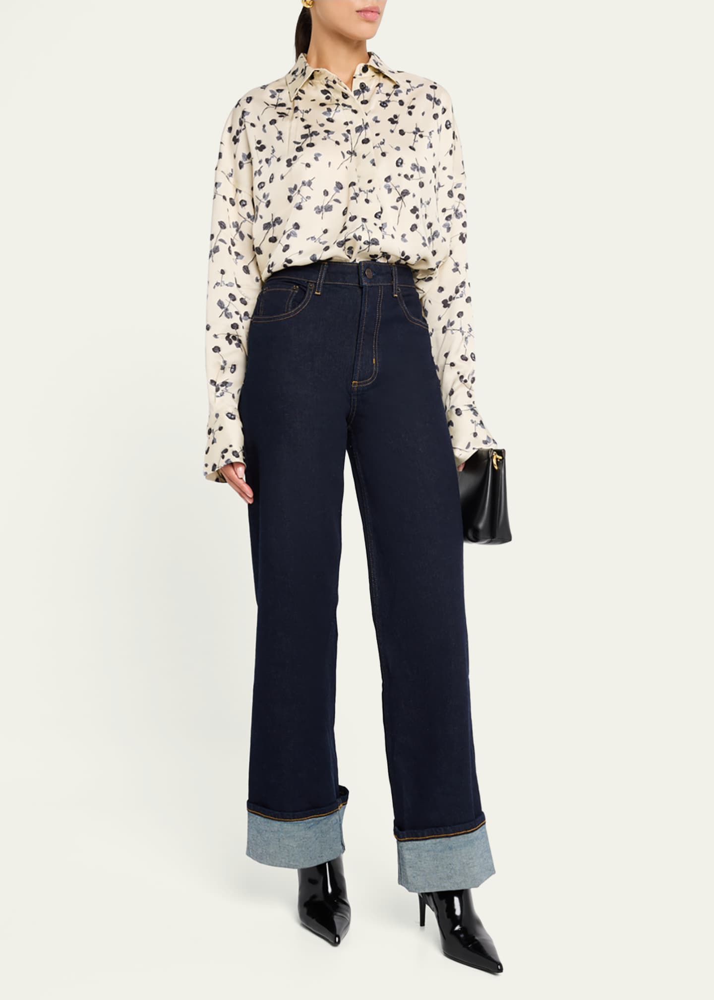 Rag & Bone Martha Floral Satin Shirt Image 2 of 5