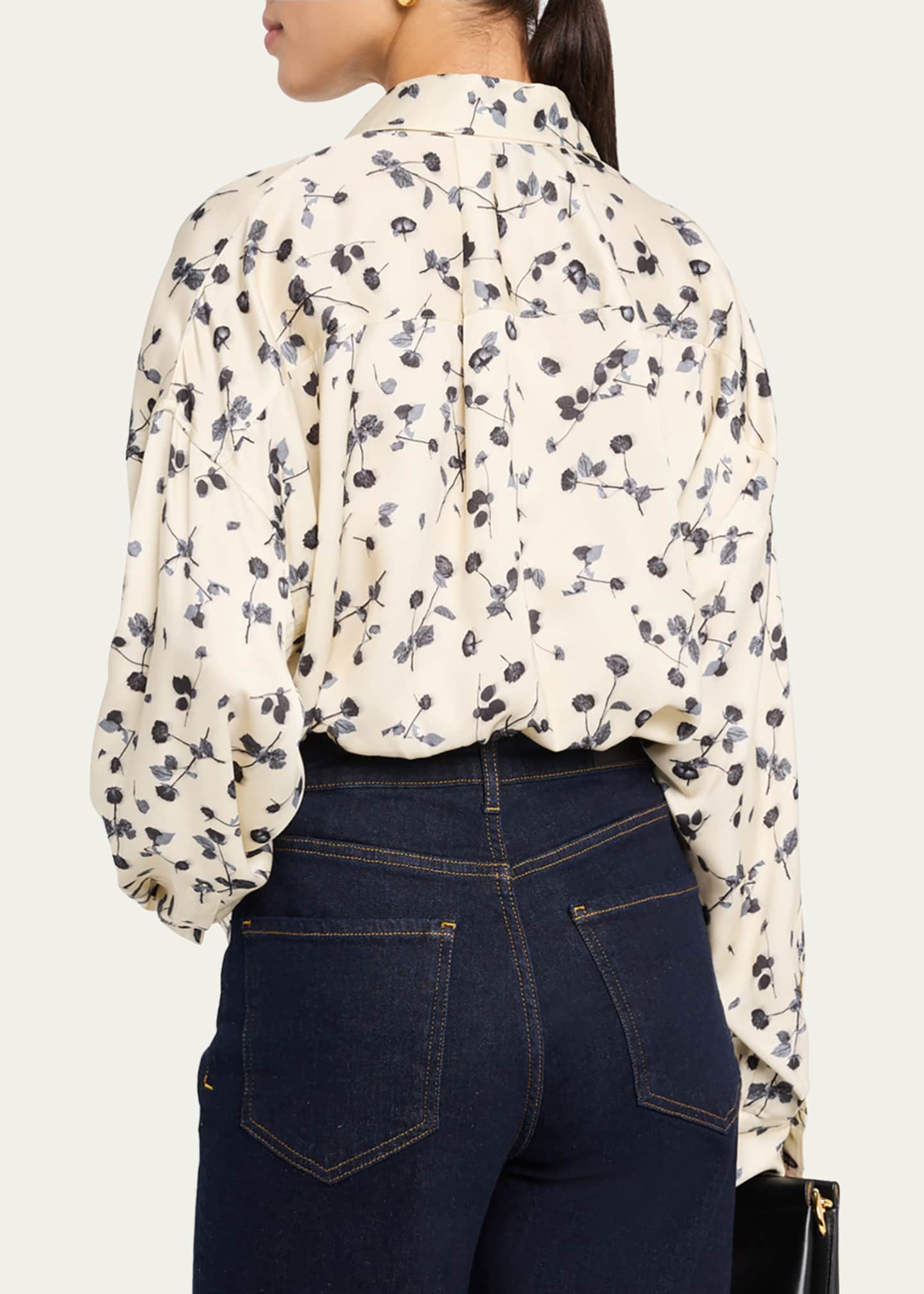 Rag & Bone Martha Floral Satin Shirt Image 3 of 5