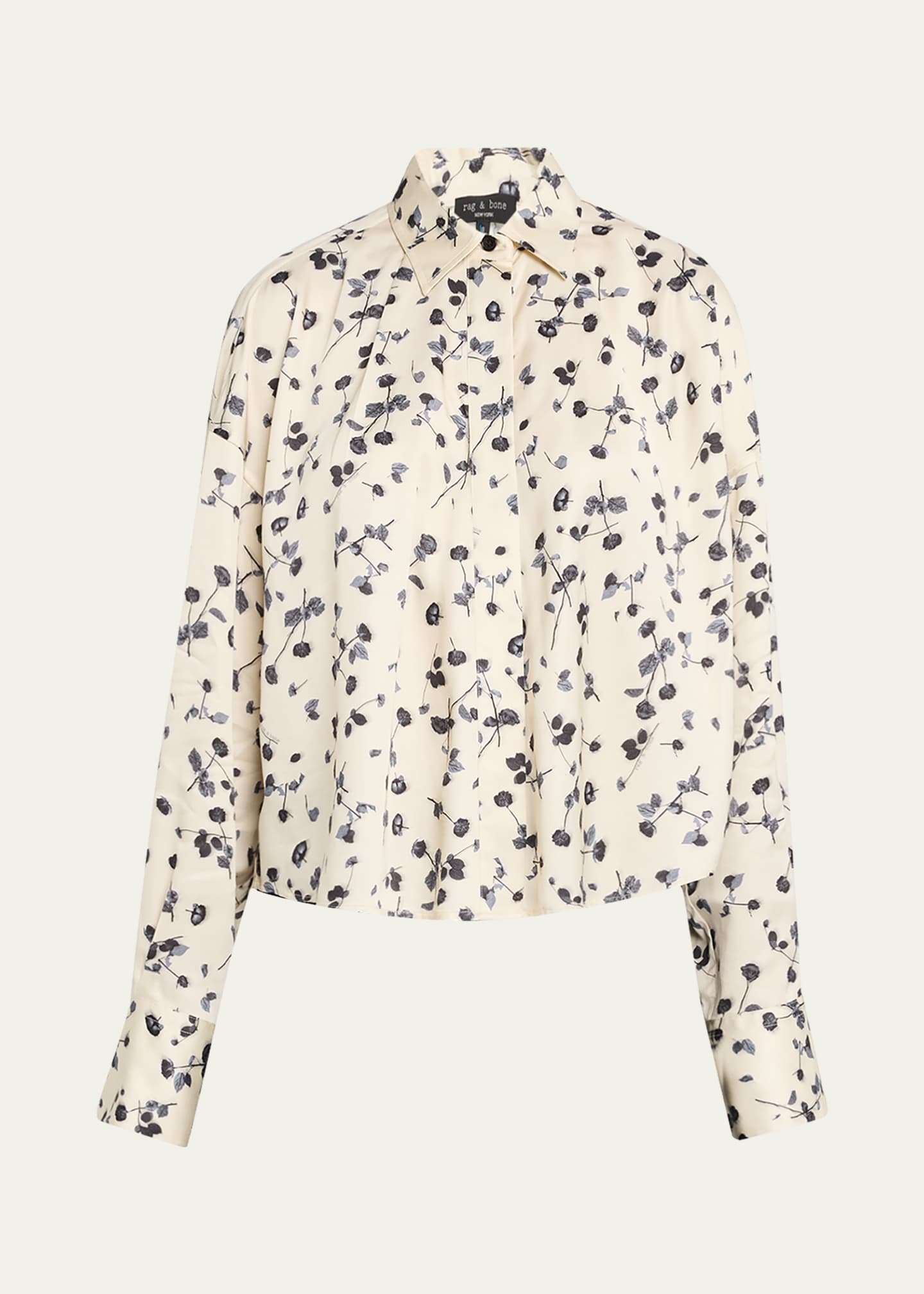 Rag & Bone Martha Floral Satin Shirt Image 1 of 5