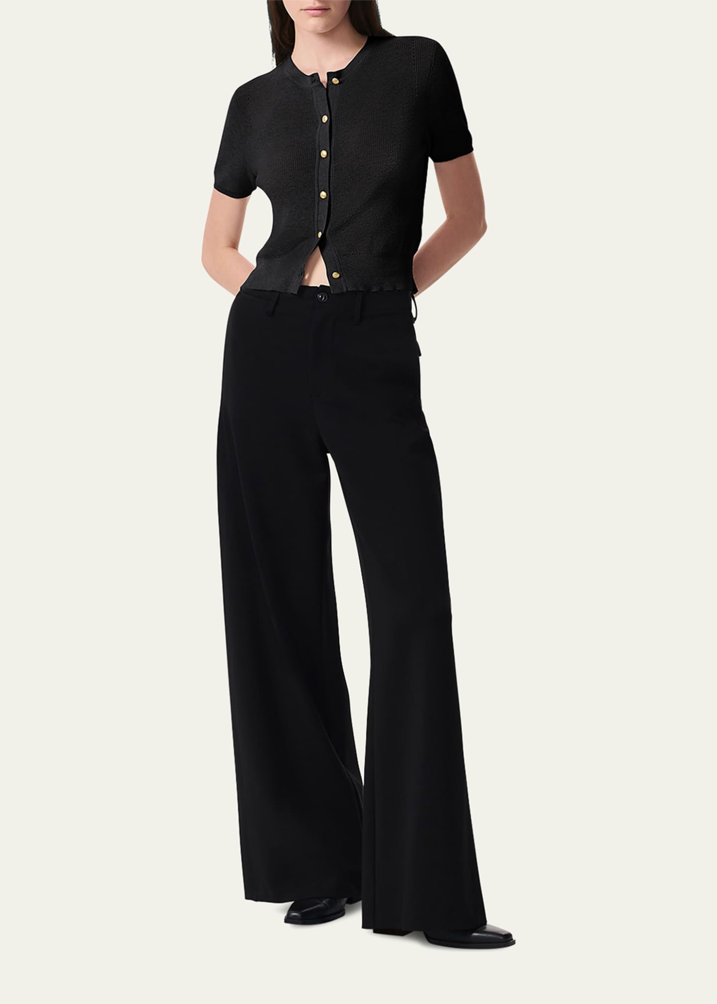 Rag & Bone Dina Short-Sleeve Cardigan Image 2 of 5