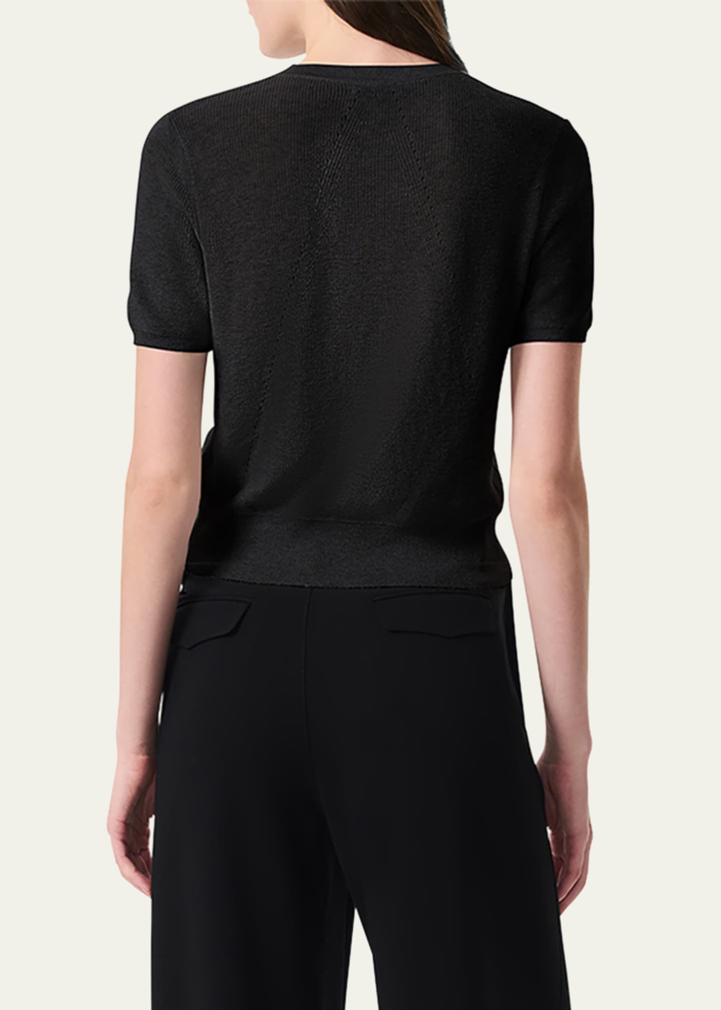 Rag & Bone Dina Short-Sleeve Cardigan Image 3 of 5