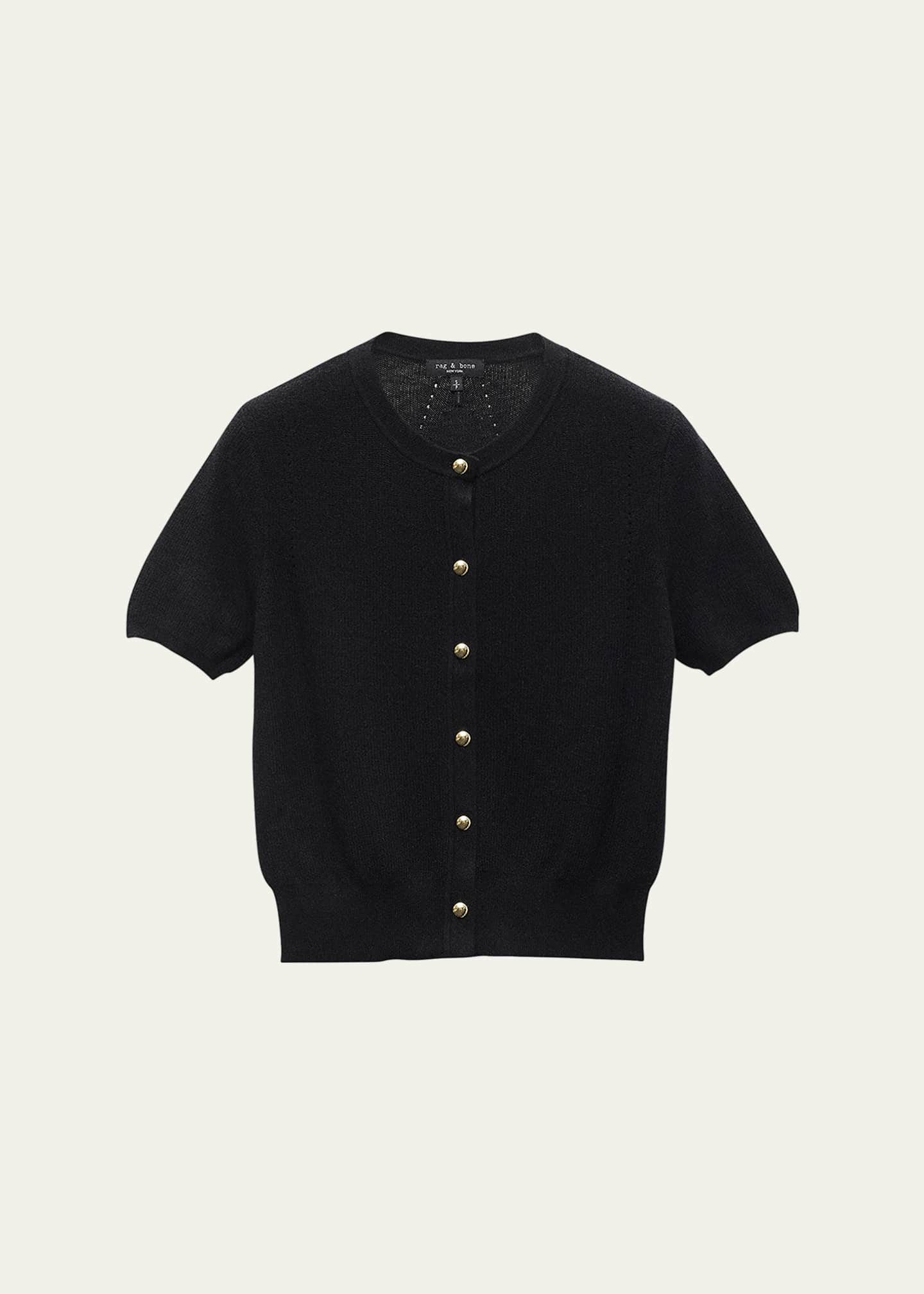 Rag & Bone Dina Short-Sleeve Cardigan Image 1 of 5