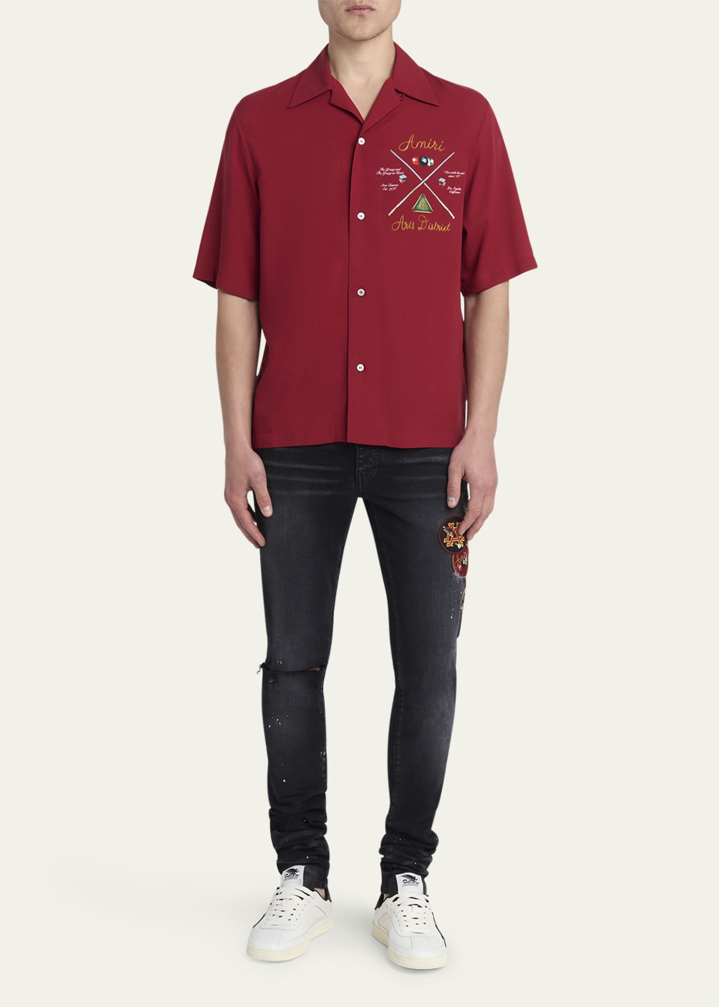 Men's Pool Cue Bowling Shirt