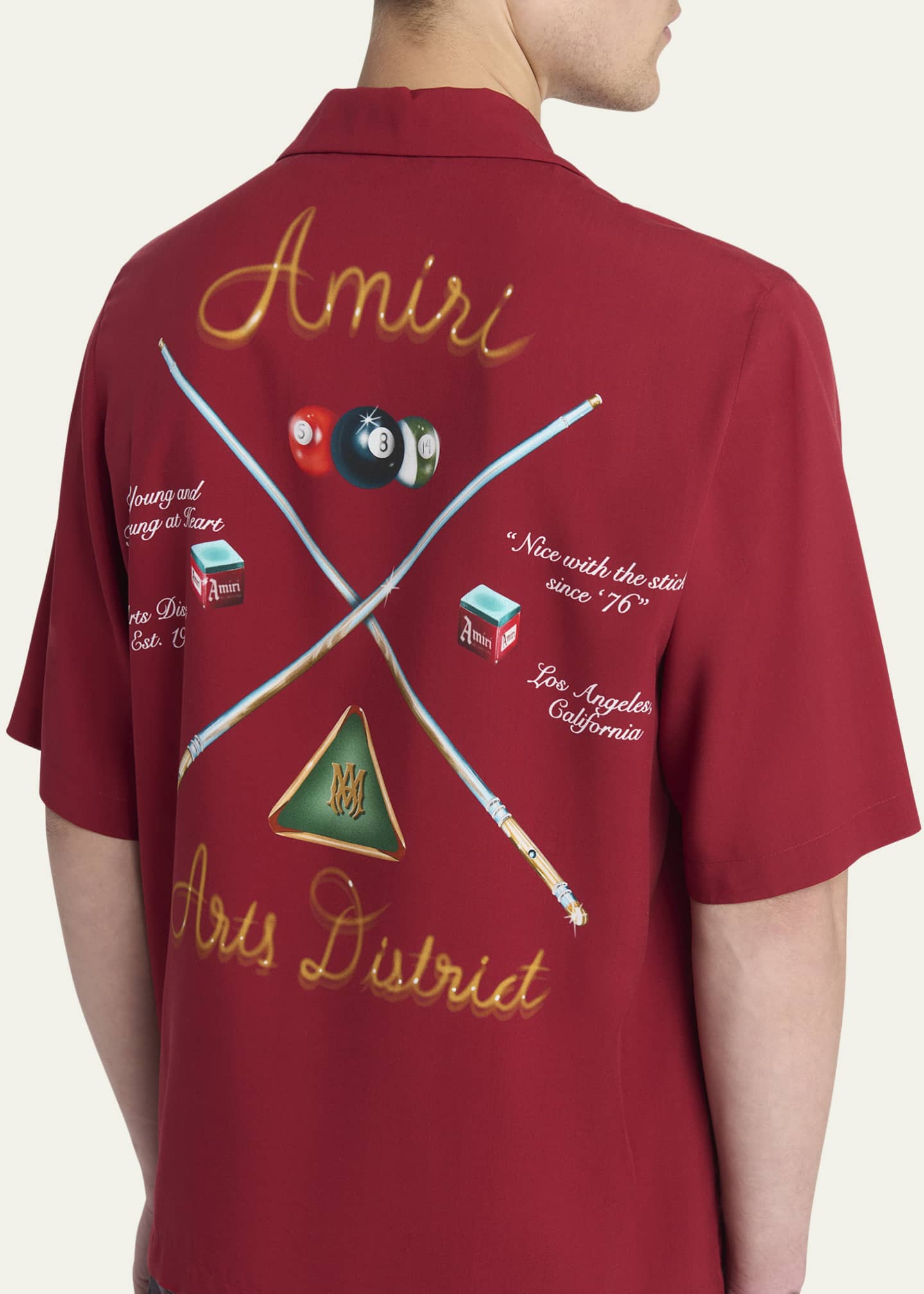 Men's Pool Cue Bowling Shirt