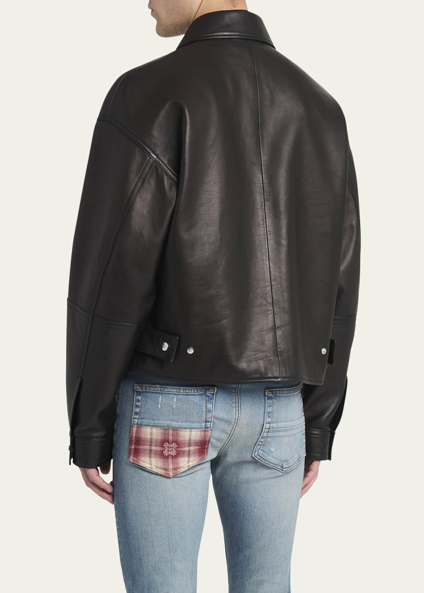 Amiri Men's MA Quad Leather Work Jacket - Bergdorf Goodman