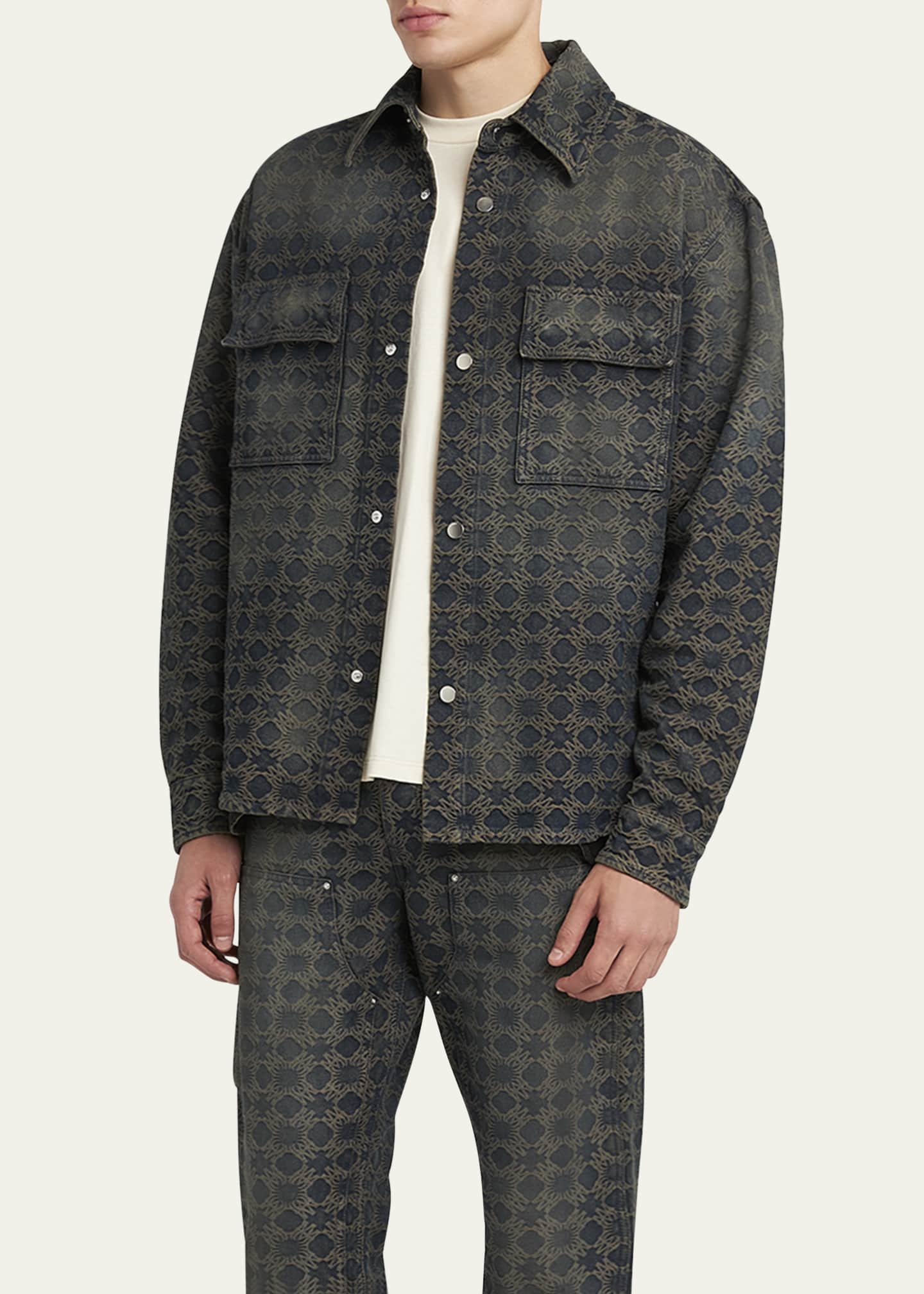 【AMIRI】 MA クワッド ジャカード オーバーシャツ Amiri Men's MA Quad Jacquard Overshirt - Bergdorf Goodman