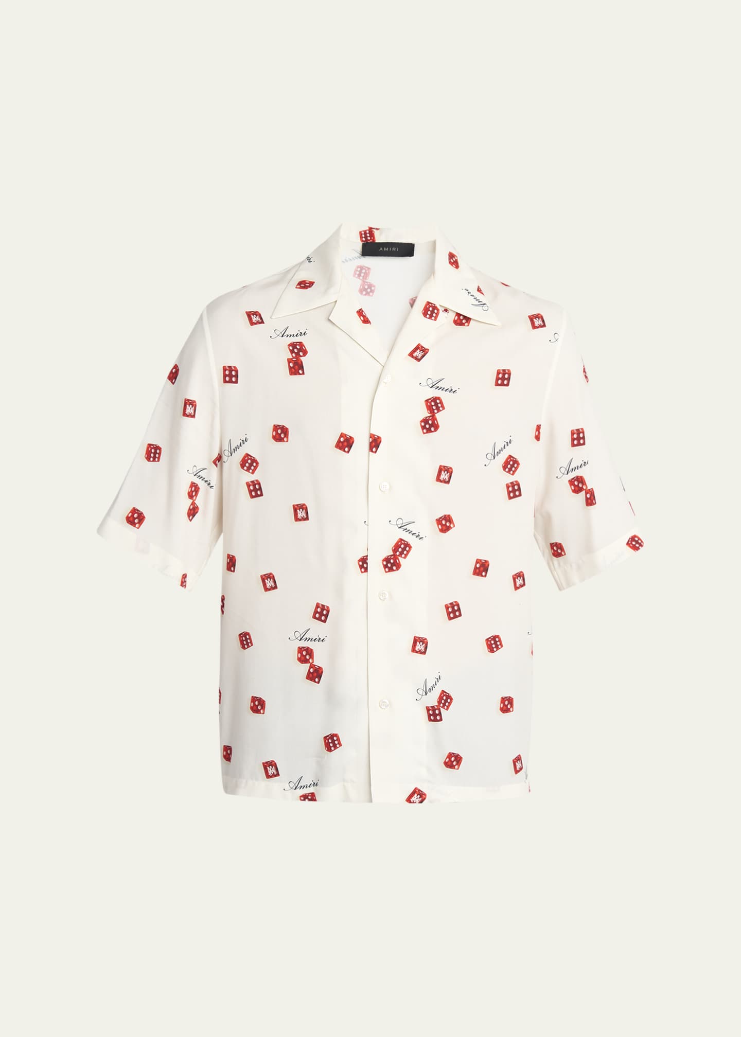 Amiri Men's Silk Dice Bowling Shirt Image 1 of 5