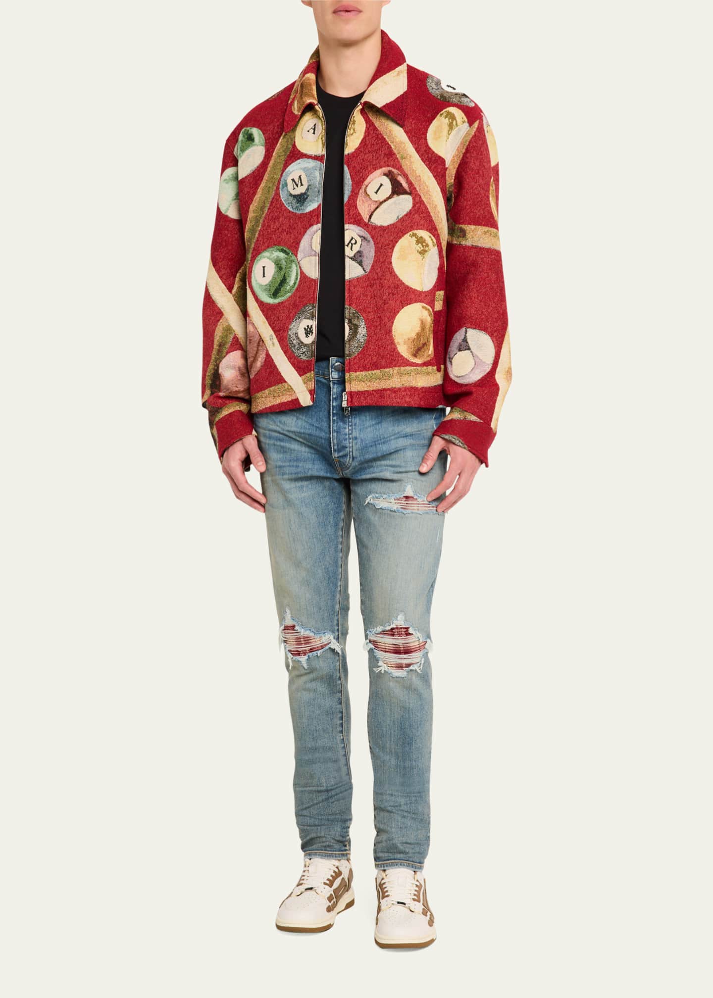 Amiri Men's MA Quad Plaid MX1 Jeans Image 2 of 5