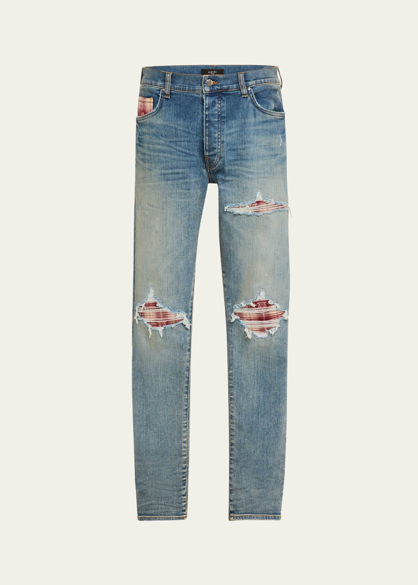 Amiri Men's MA Quad Plaid MX1 Jeans Image 1 of 5