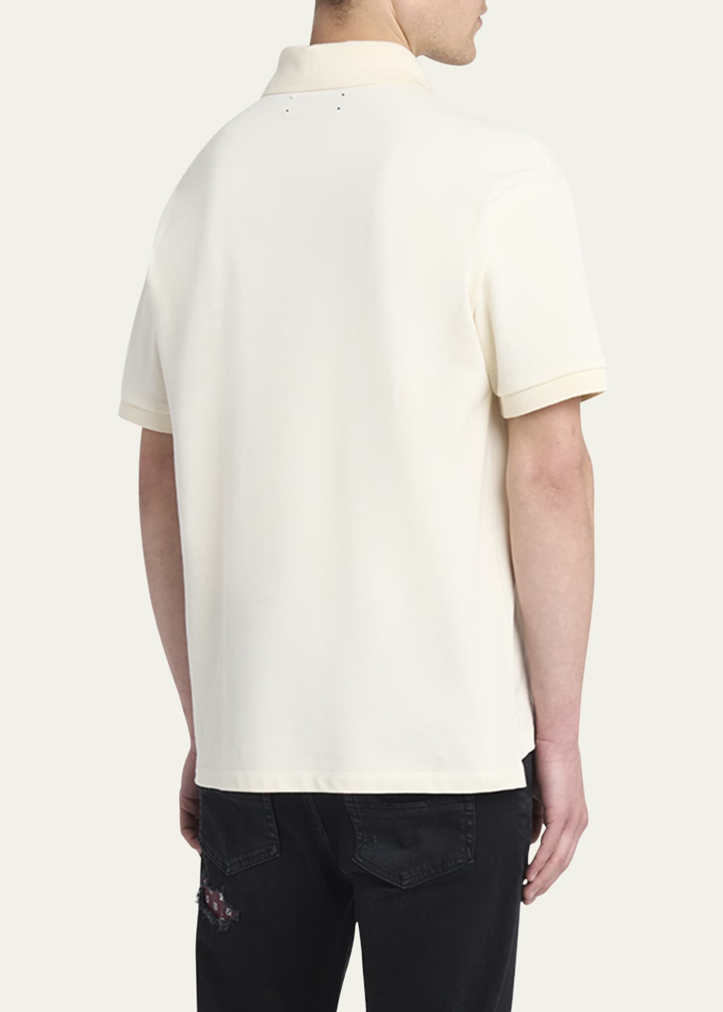 Amiri Men's Embroidered MA Quad Polo Shirt Image 3 of 5