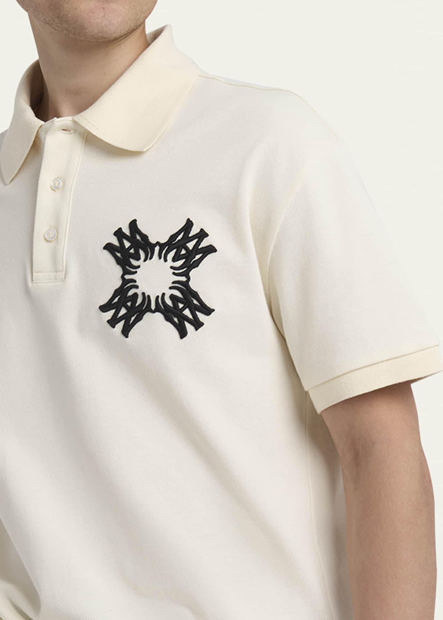 Amiri Men's Embroidered MA Quad Polo Shirt Image 5 of 5