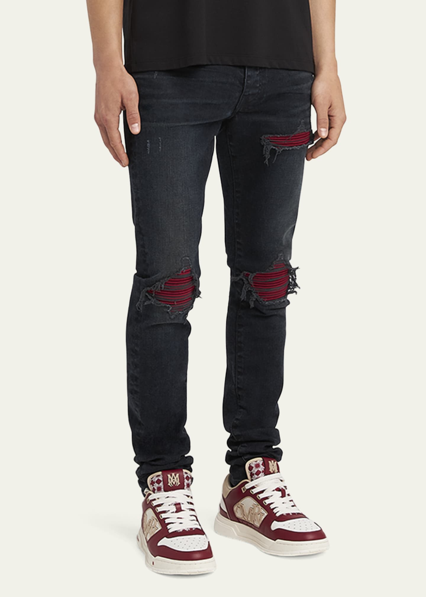 Amiri Men's MX1 Ultra Suede Skinny Jeans Image 4 of 5