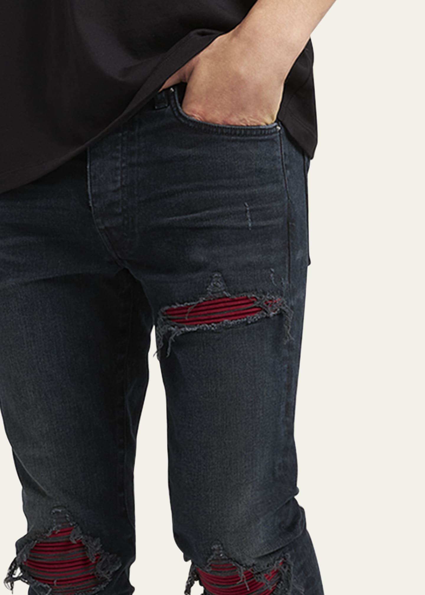 Amiri Men's MX1 Ultra Suede Skinny Jeans Image 5 of 5