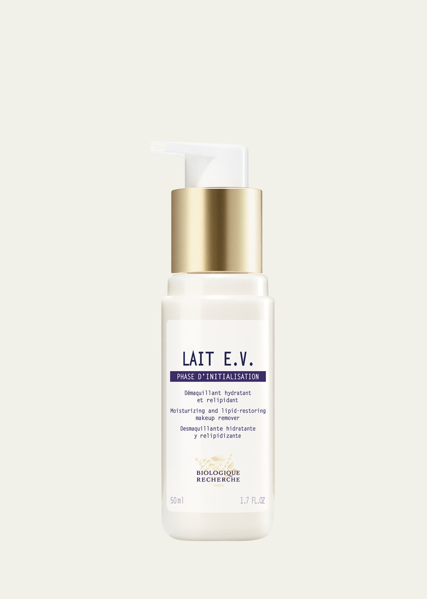 Biologique Recherche Lait E.V. Moisturizing and Lipid-Restoring Makeup Remover, 1.7 oz.