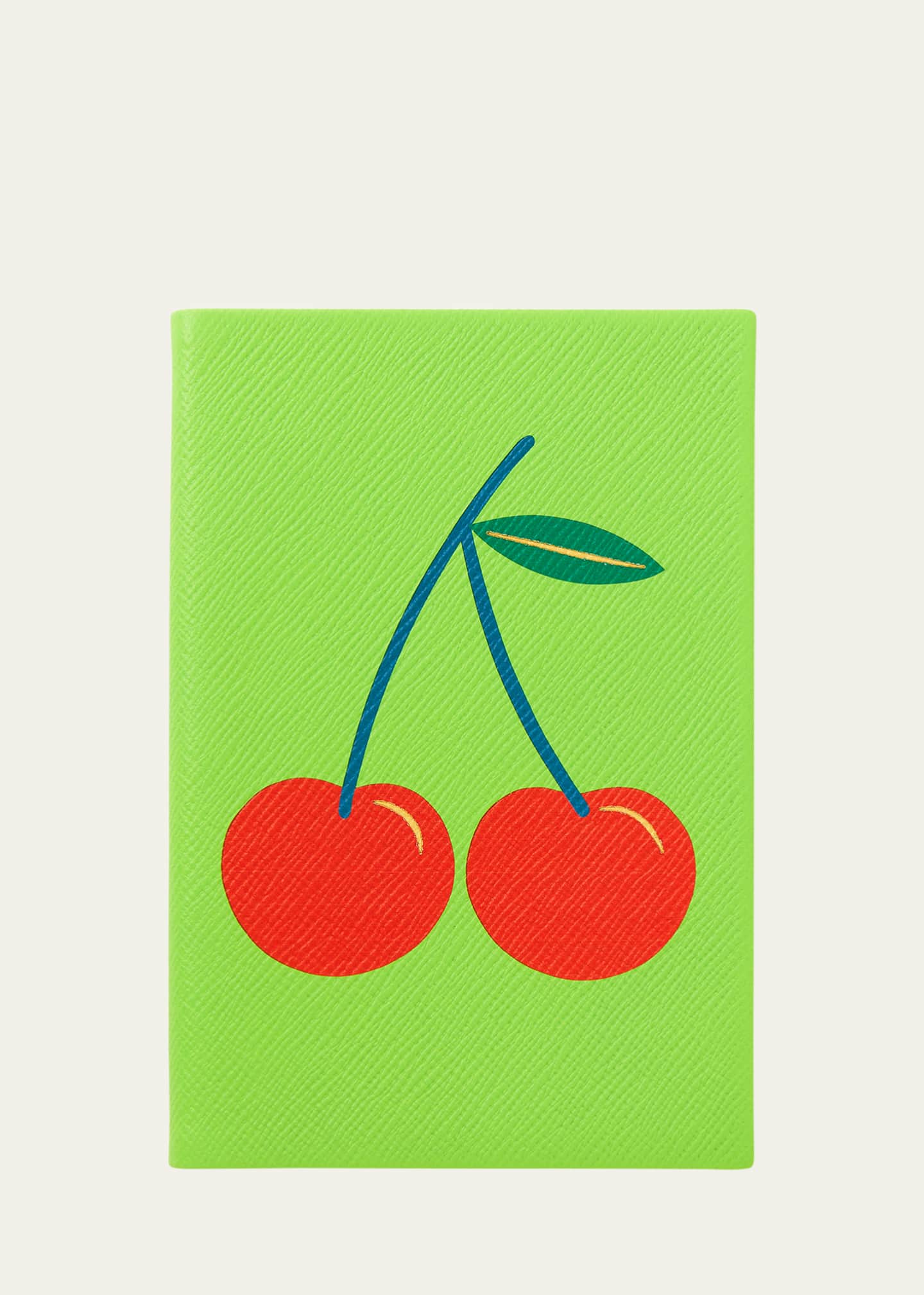 Smythson Chelsea Charm Cherry Notebook in Panama Leather Image 1 of 3