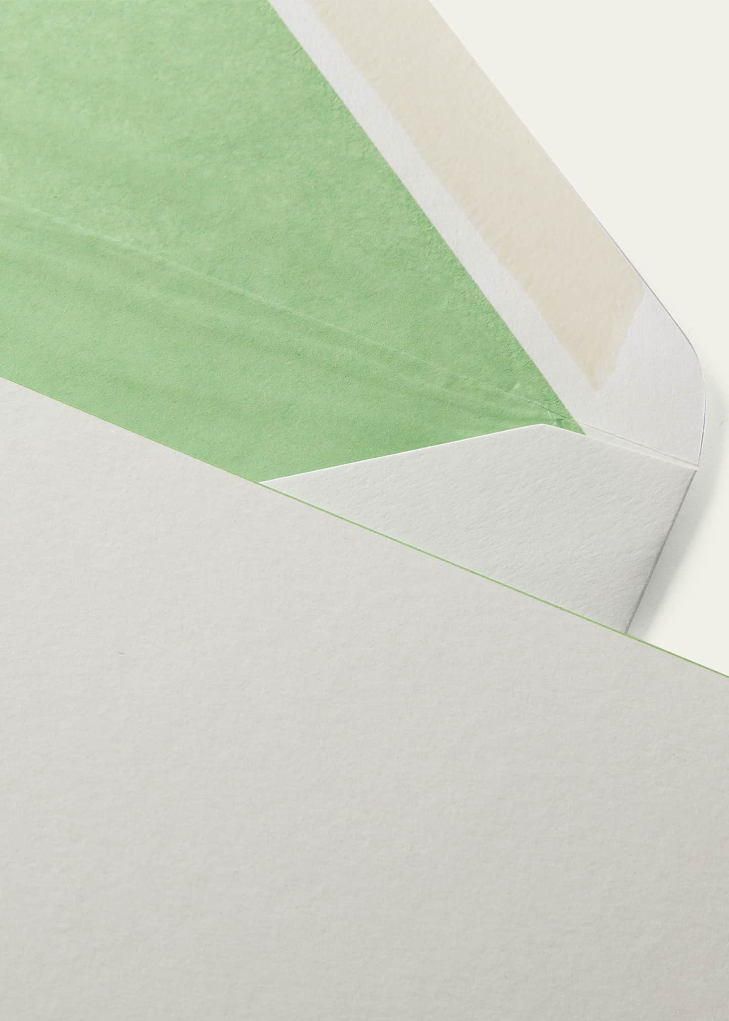 Smythson Charm Four Leaf Clover Notecards, Set of 10 Image 3 of 4