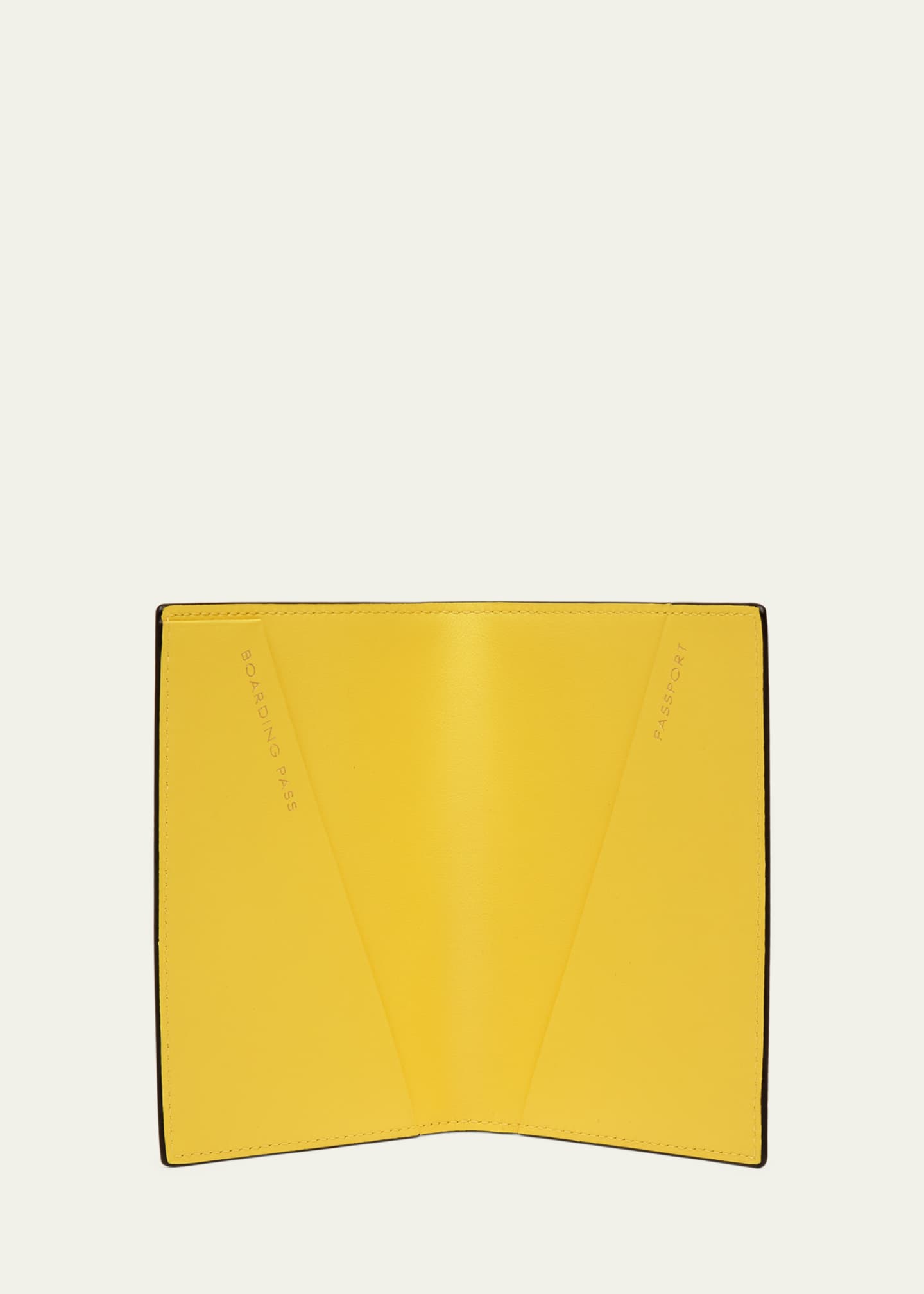 Smythson Clover Charm Passport Cover in Panama Leather Image 2 of 3