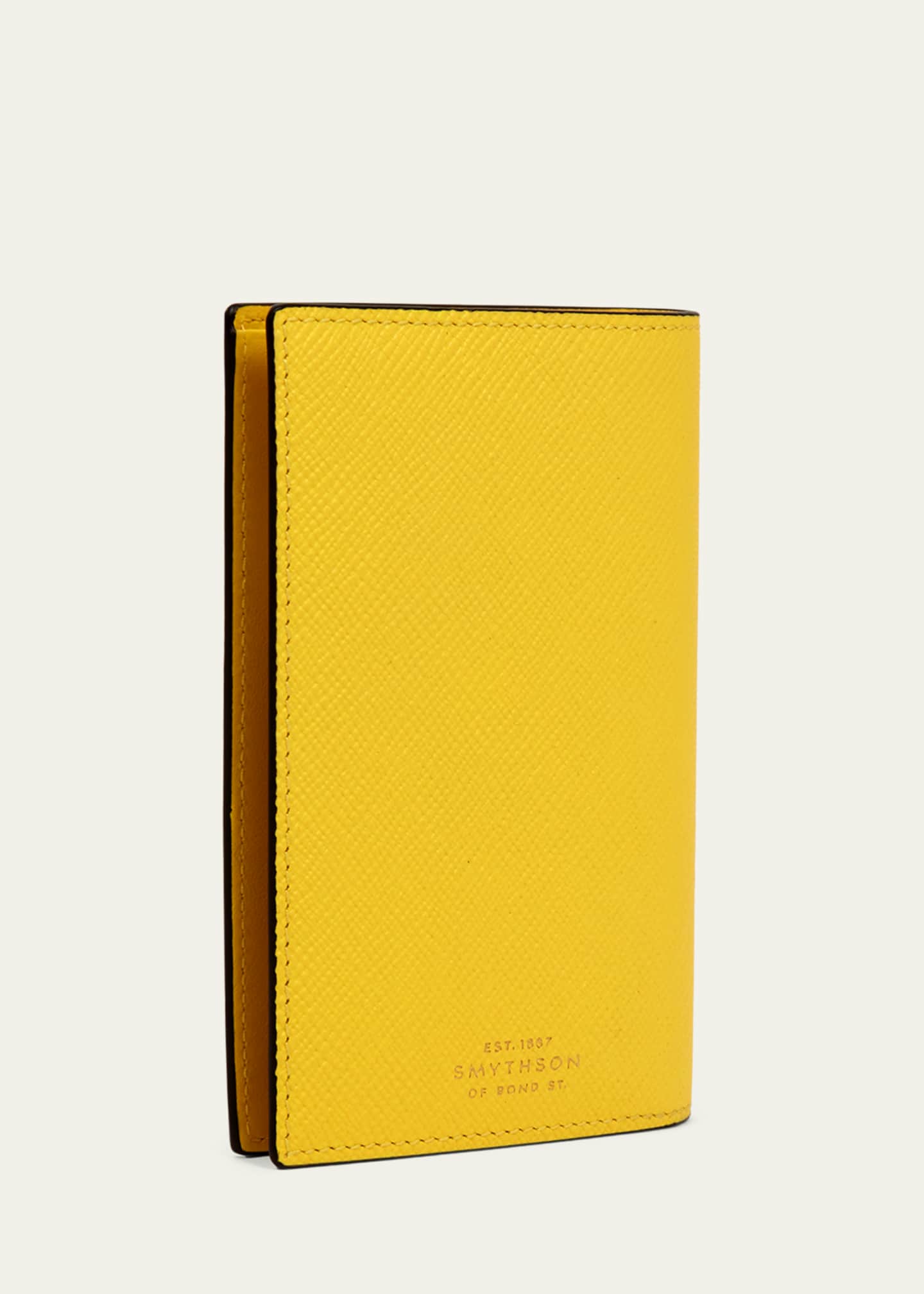 Smythson Clover Charm Passport Cover in Panama Leather Image 3 of 3