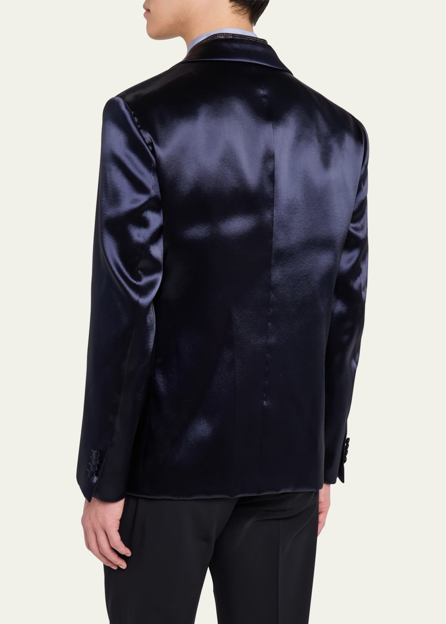 Giorgio Armani Men's Soho Rhinestone-Trim Tuxedo Jacket Image 3 of 8