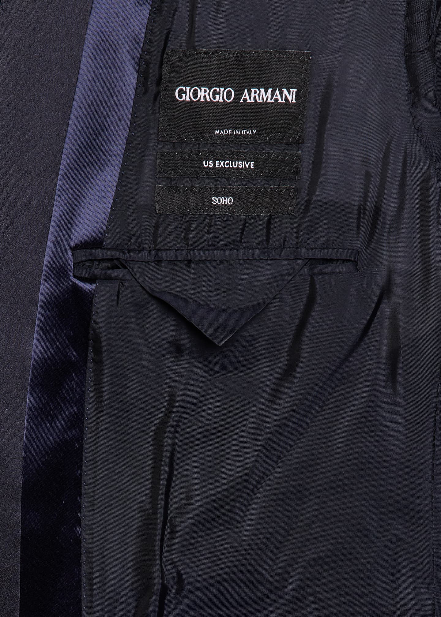 Giorgio Armani Men's Soho Rhinestone-Trim Tuxedo Jacket Image 6 of 8