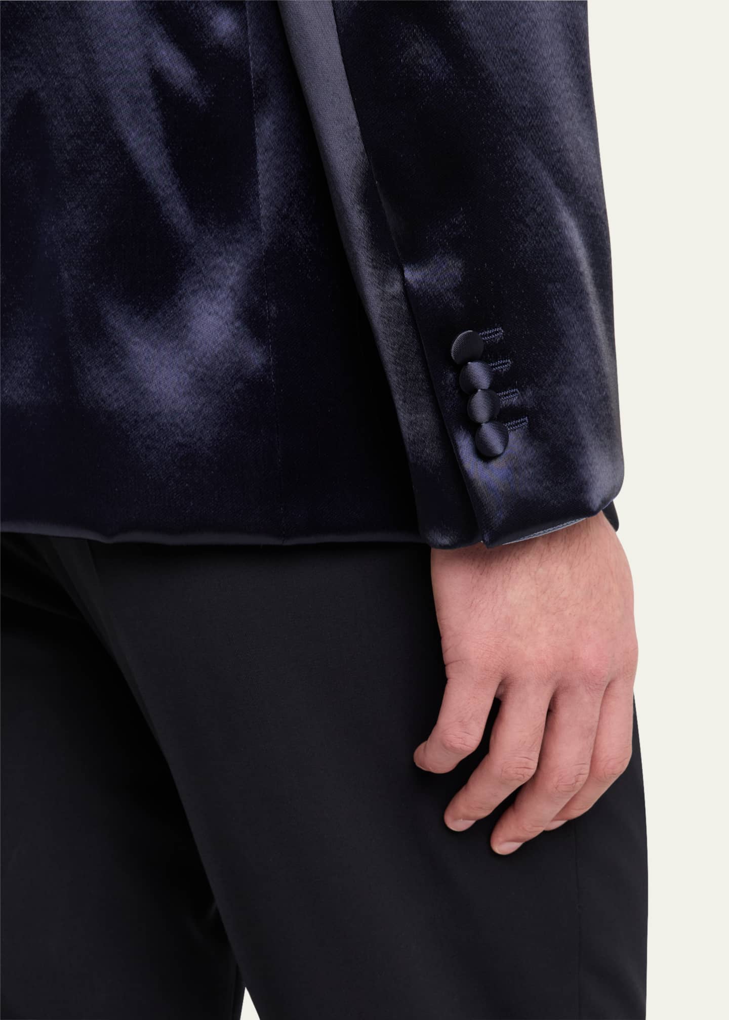 Giorgio Armani Men's Soho Rhinestone-Trim Tuxedo Jacket Image 8 of 8