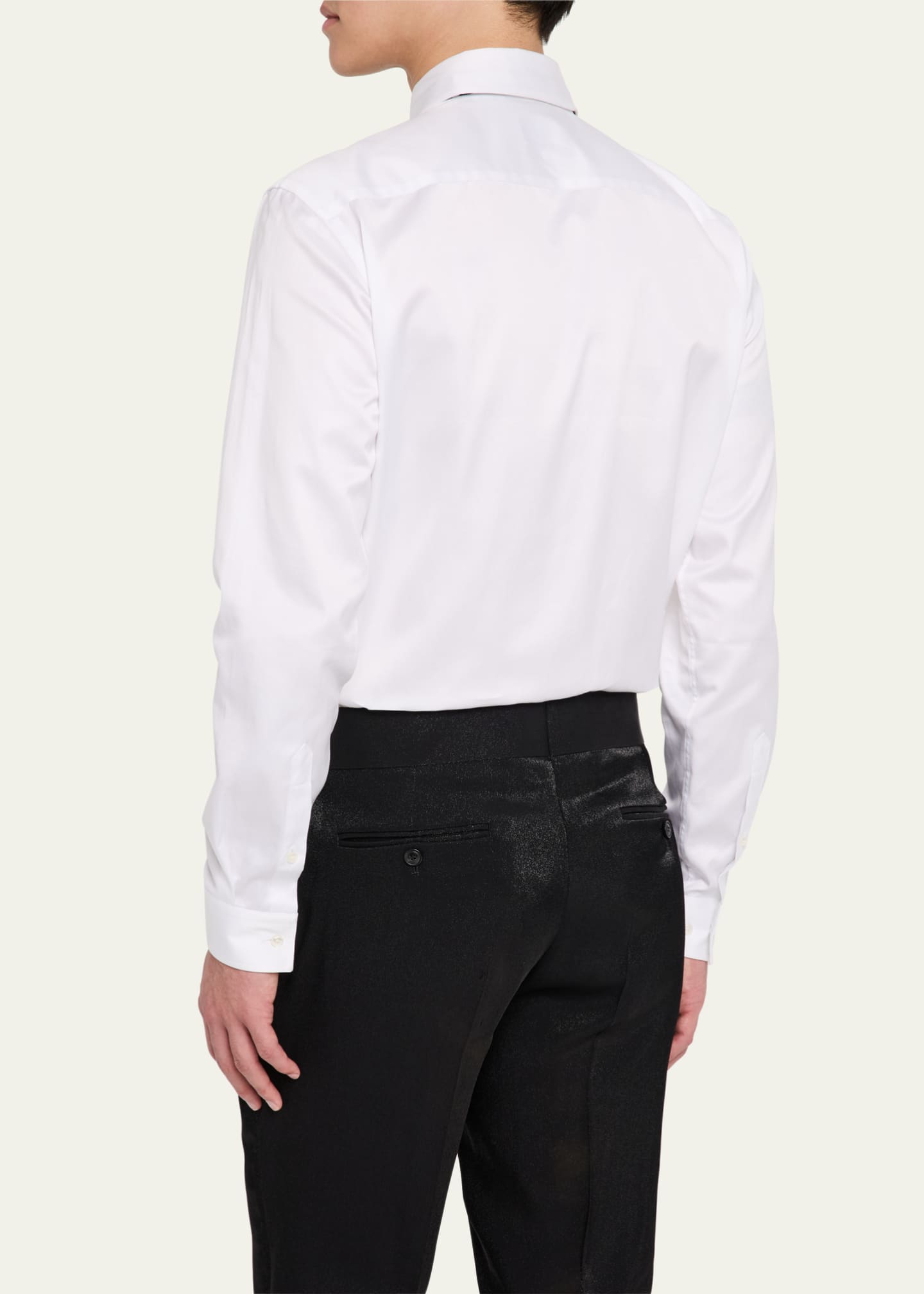 Giorgio Armani Men's Cotton Placket Formal Shirt Image 3 of 5