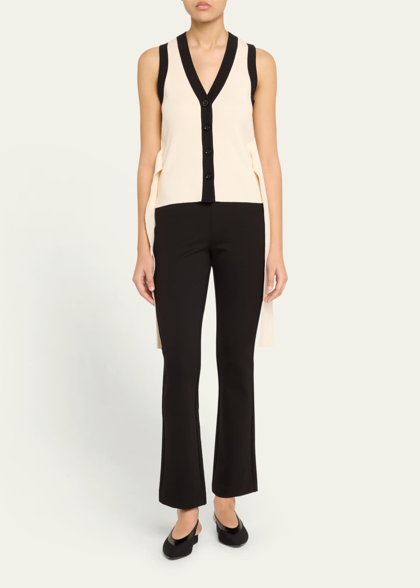 Toccin Collins Sleeveless Knit Tie-Front Vest Image 2 of 5