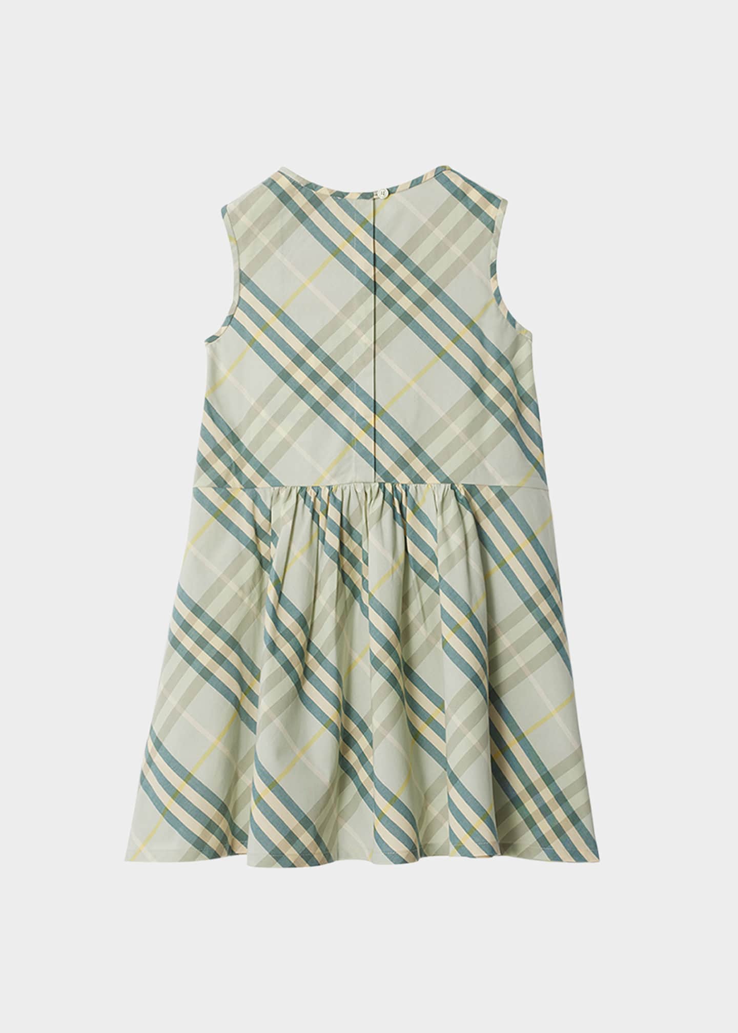 Burberry Girl's Yvette Smocked Check-Print Dress, Size 3-14 Image 2 of 2