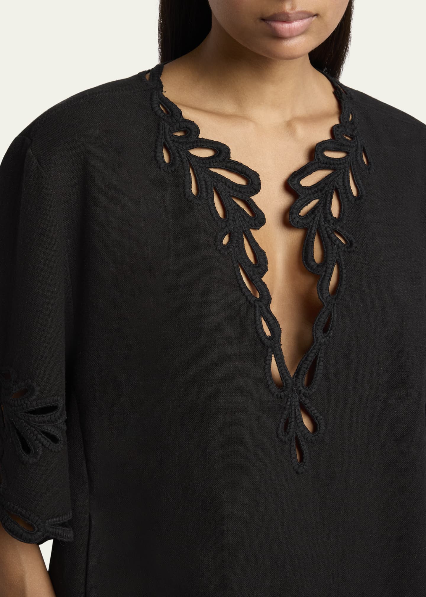Etoile Isabel Marant Shana Embroidered Short-Sleeve Top Image 5 of 5