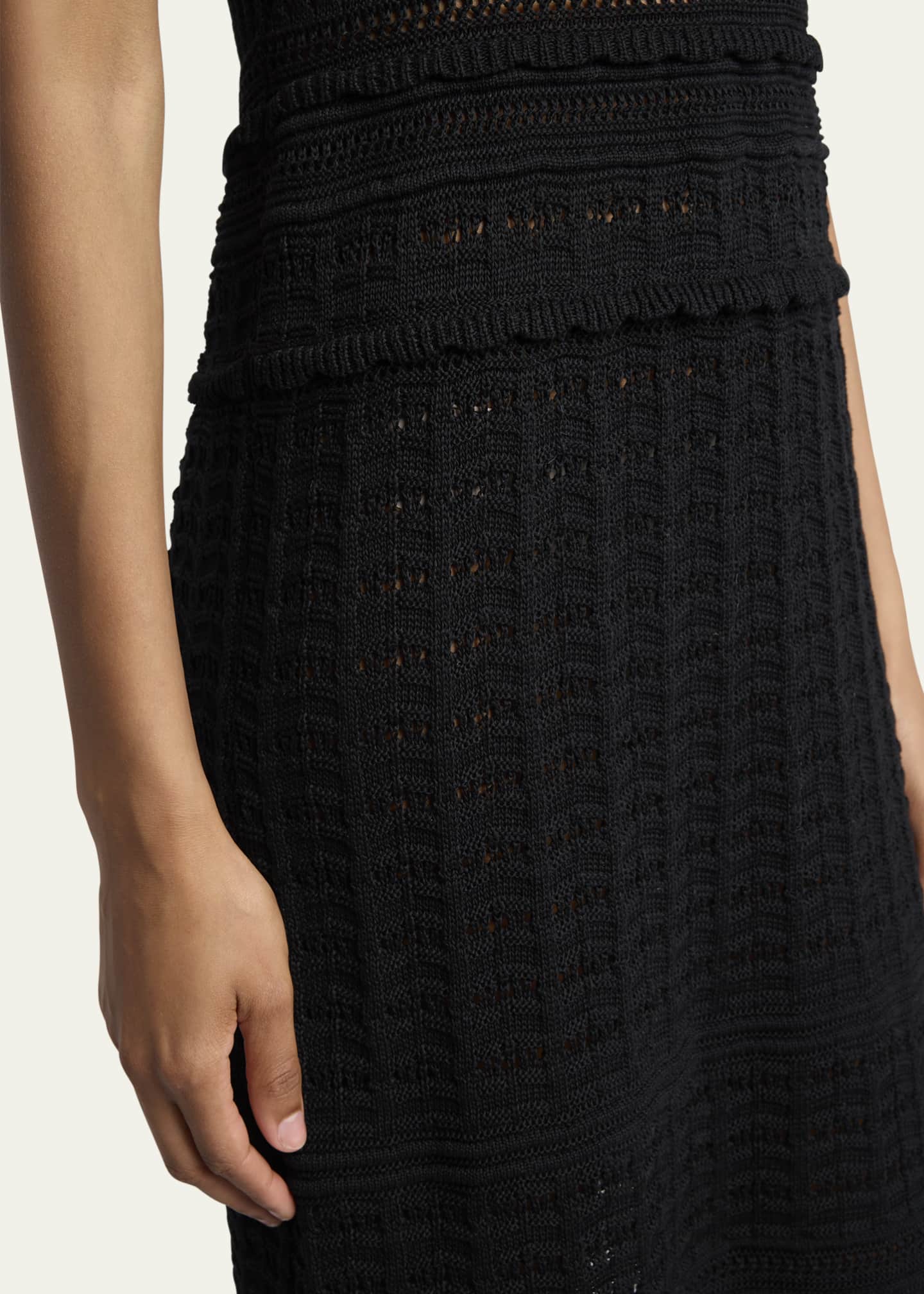 Etoile Isabel Marant Aurore Short-Sleeve Crochet Maxi Dress Image 5 of 5