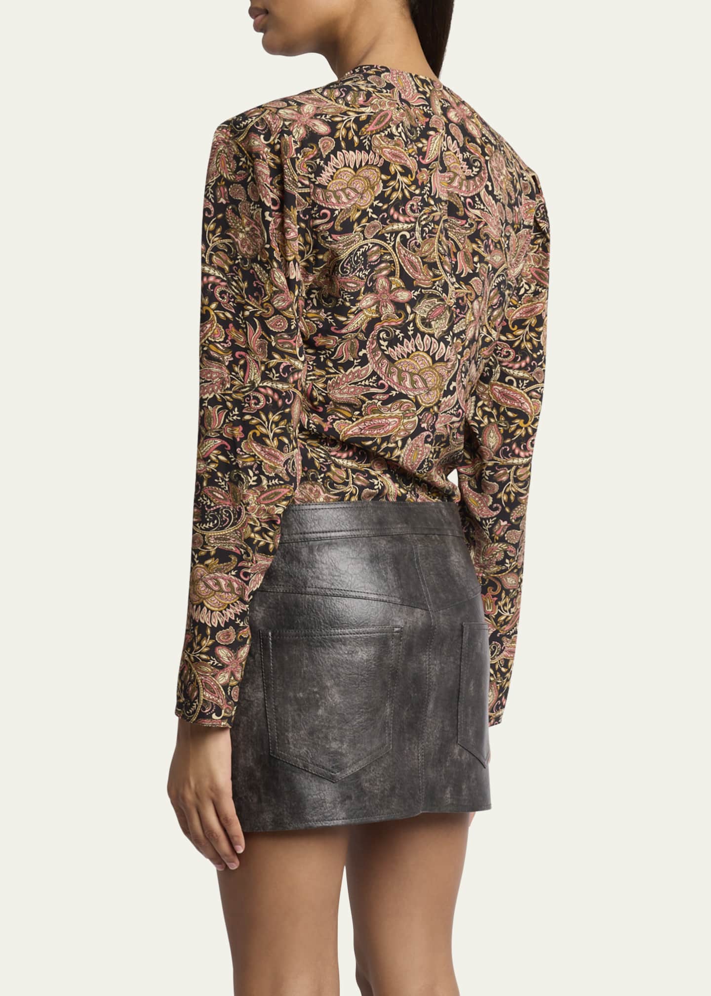 Etoile Isabel Marant Zekia Twist Front Blouse Image 3 of 5