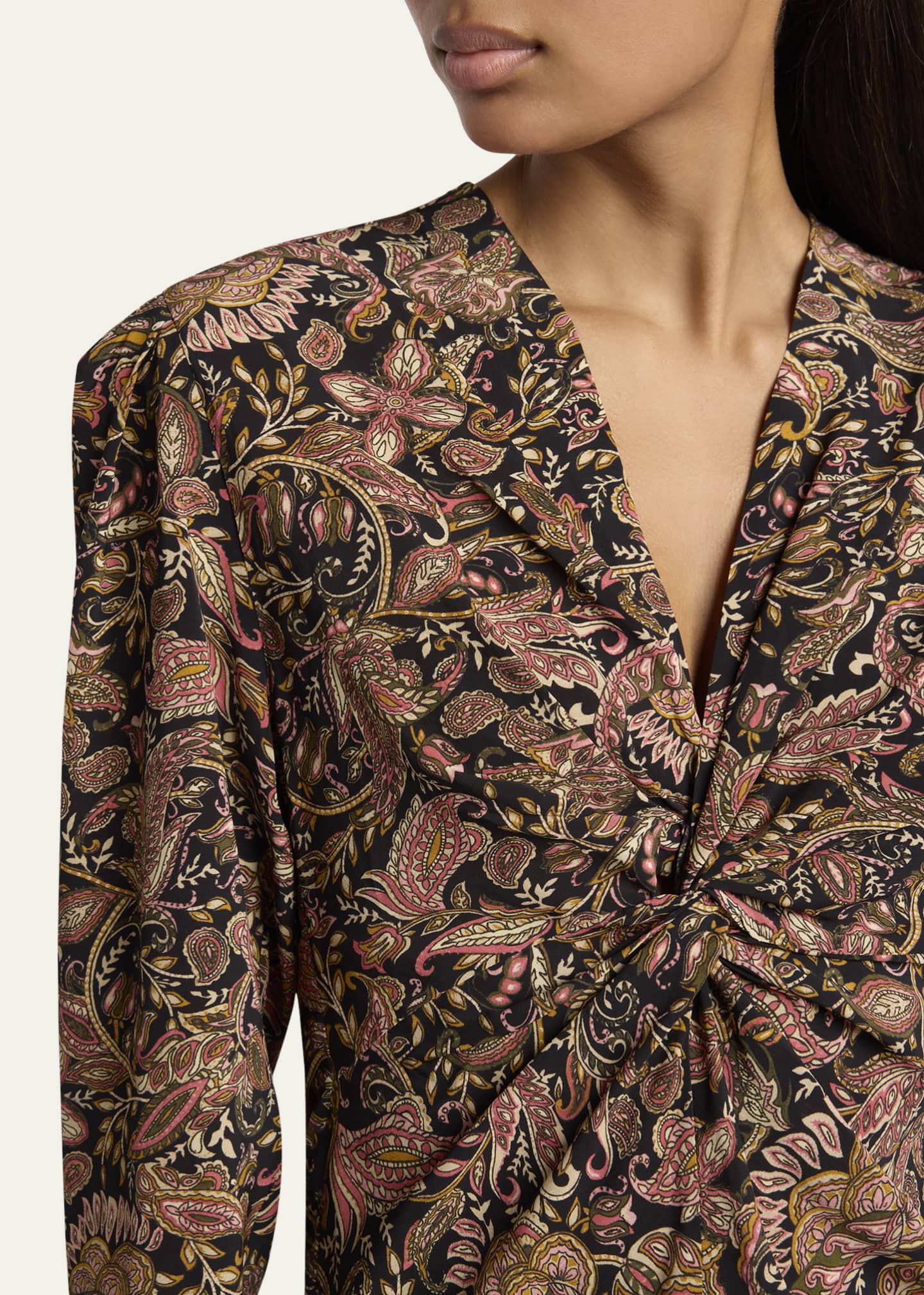 Etoile Isabel Marant Zekia Twist Front Blouse Image 5 of 5
